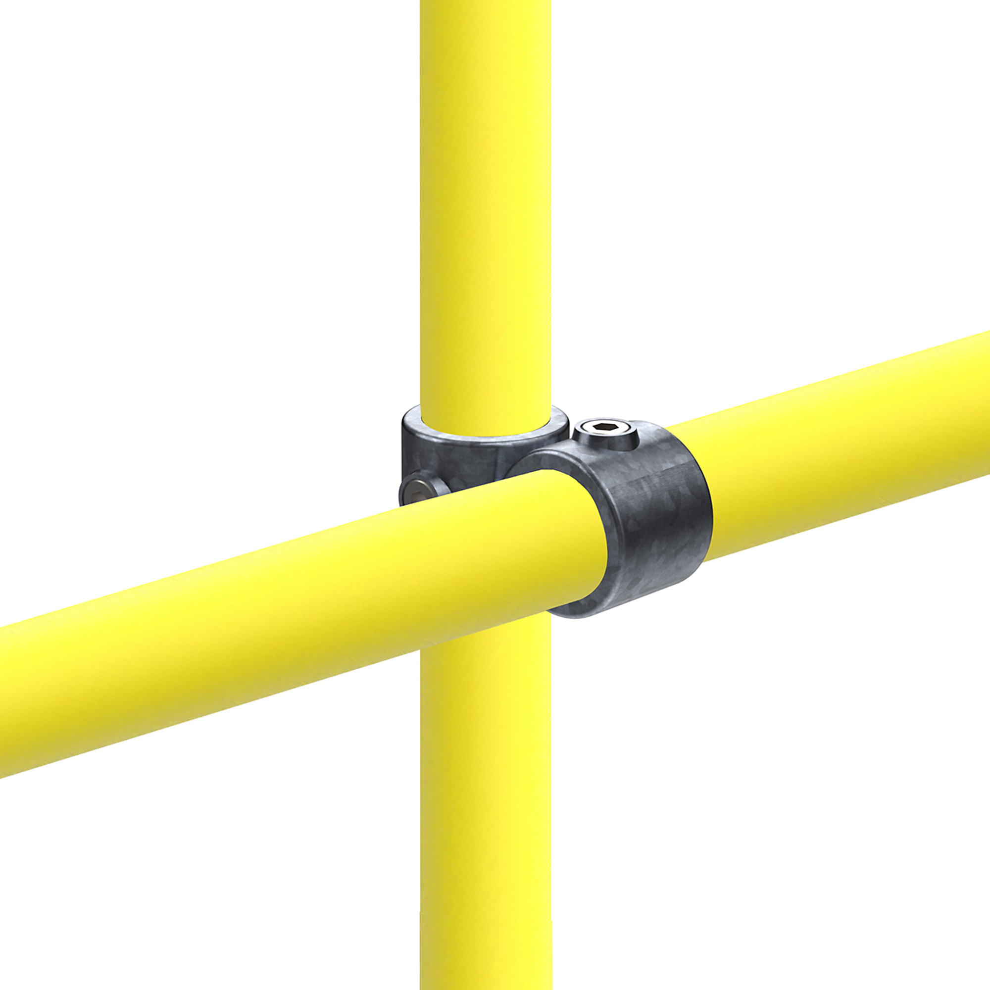 Safety Rail Co. Galvanized Pipe Fitting - Crossover - 1-1/2in - MODEL #150291