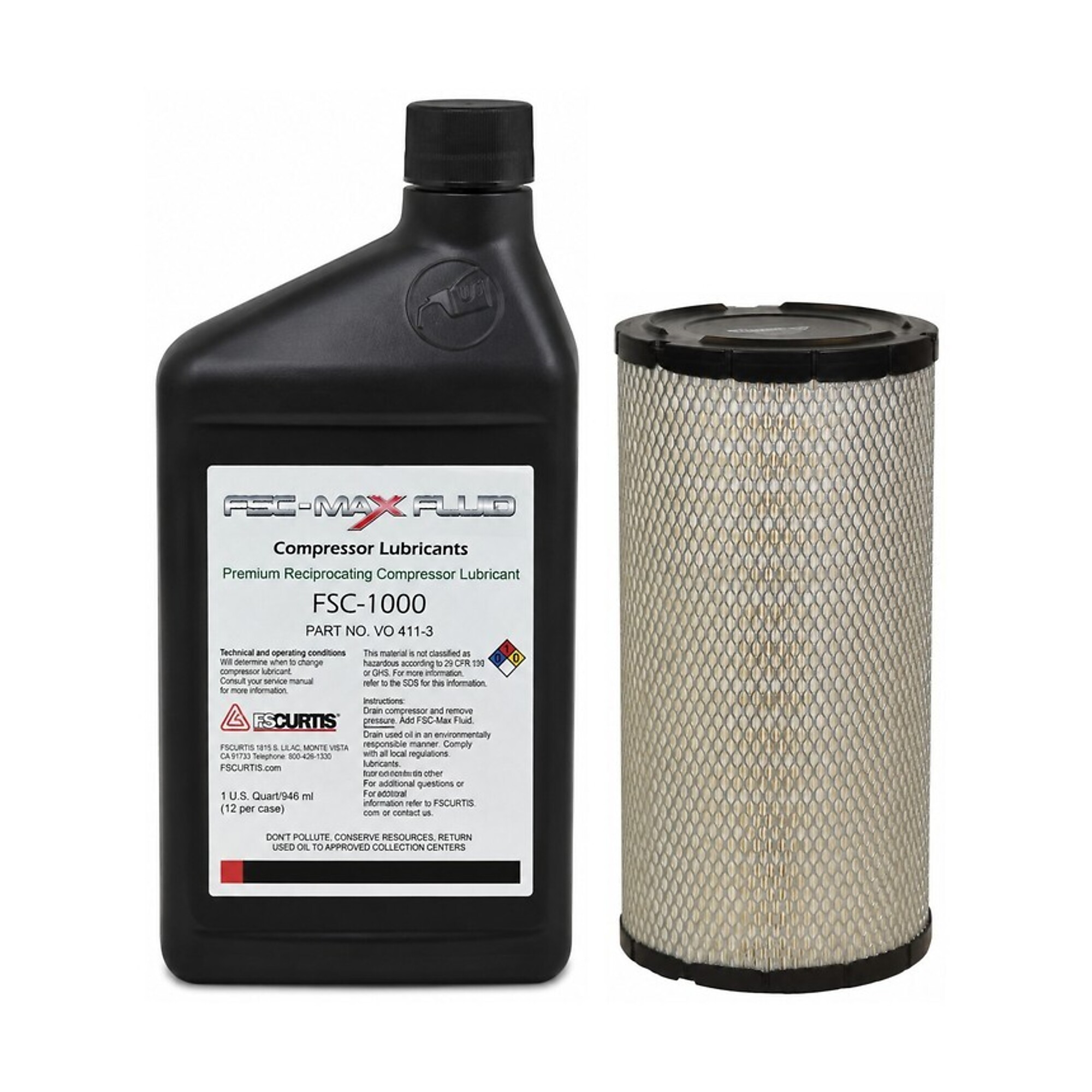 FS-Curtis CA5/CA7/CA13-H 1000 Hour Service Kit (Oil & Air Element)