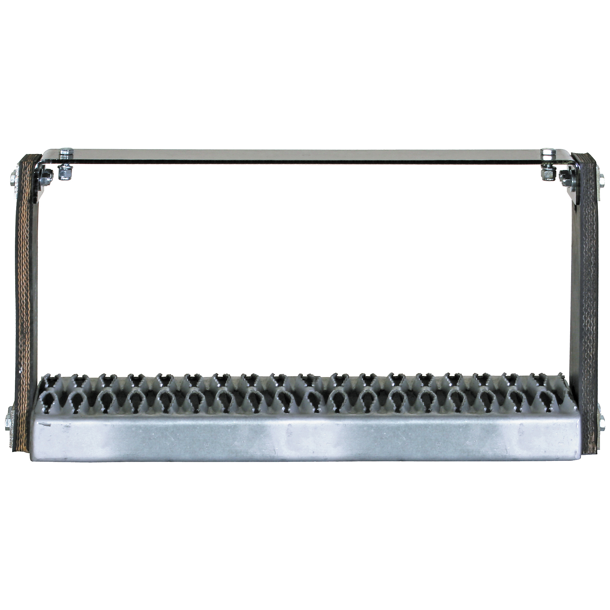 Buyers Products Flexible Rubber Step with Galvanized Steel Diamond Deck-Span Tread - 30x11 Inch, Model # 5231130