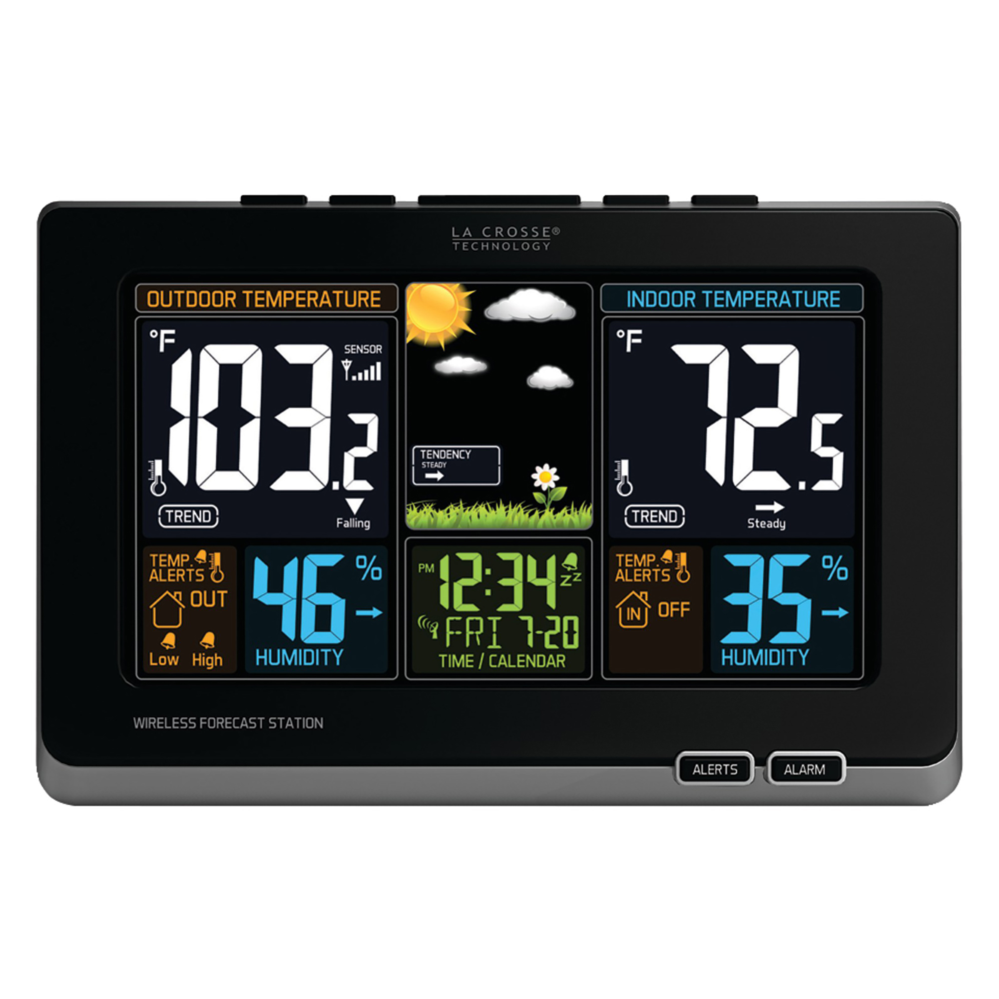 La Crosse Technology®  Wireless Color Forecast Station, 308-1414B
