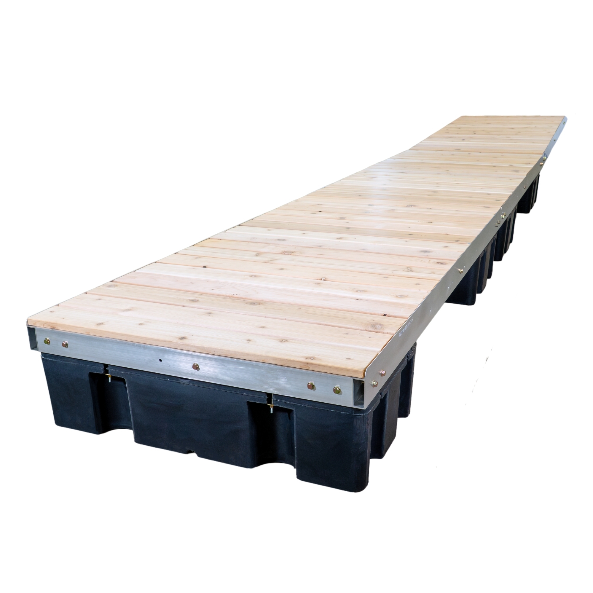 Patriot Docks 24' Low-Profile Floating Dock with Cedar Decking