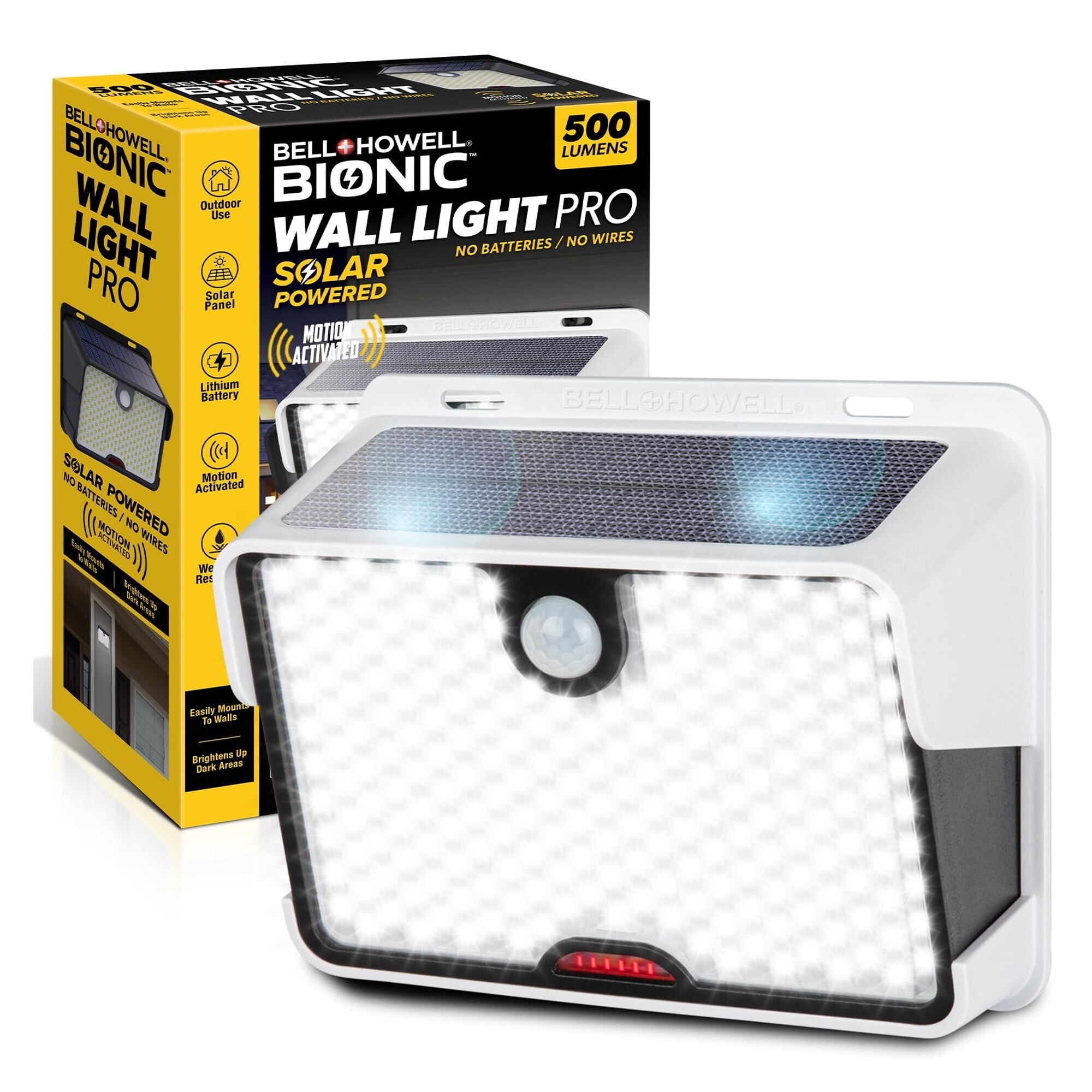 Bell+Howell Bionic Wall Light PRO - Solar Motion Security Light