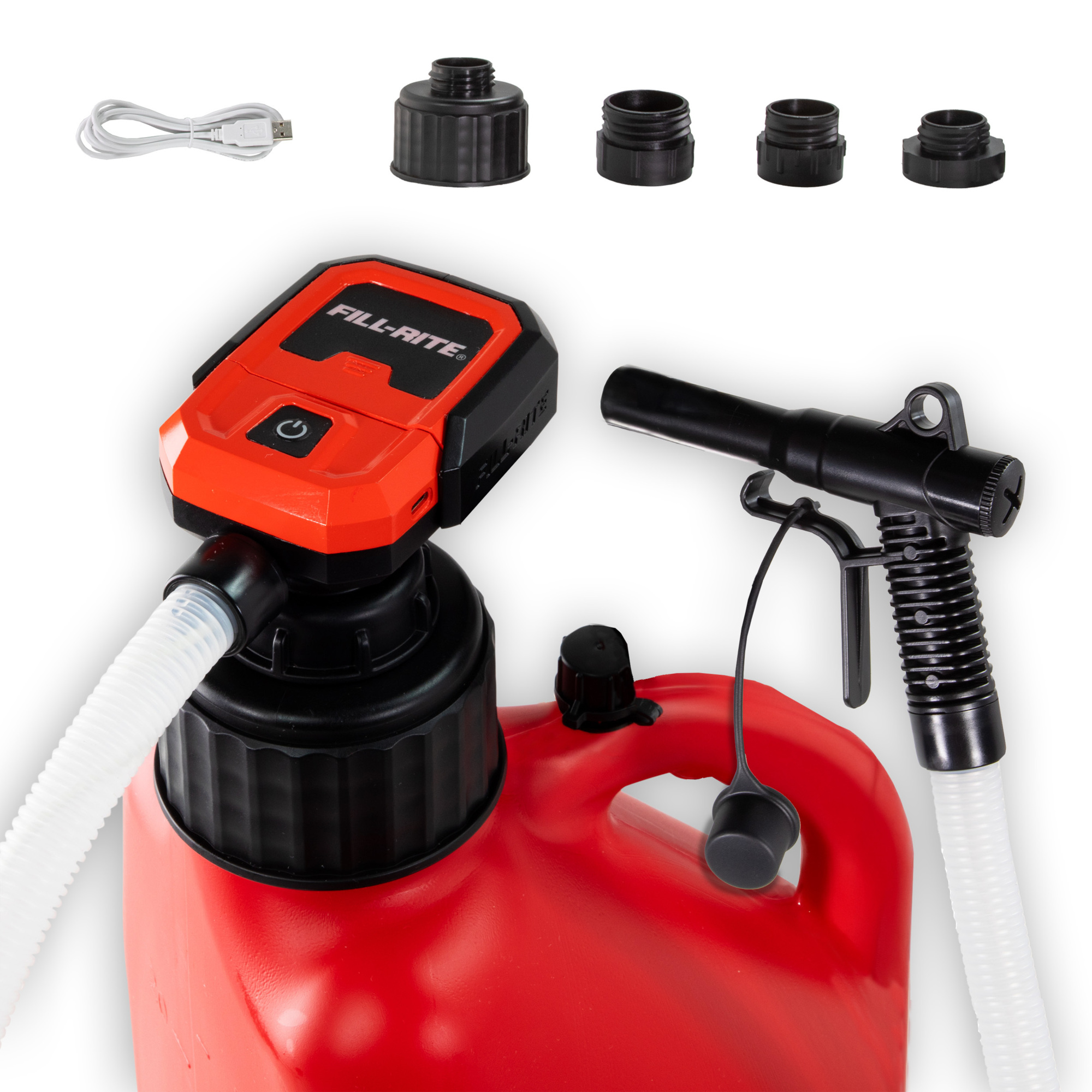 Fill-Rite FRBPA Battery-Powered Liquid Transfer Pump w/Auto-Stop - 3.8 GPM, AA Batteries