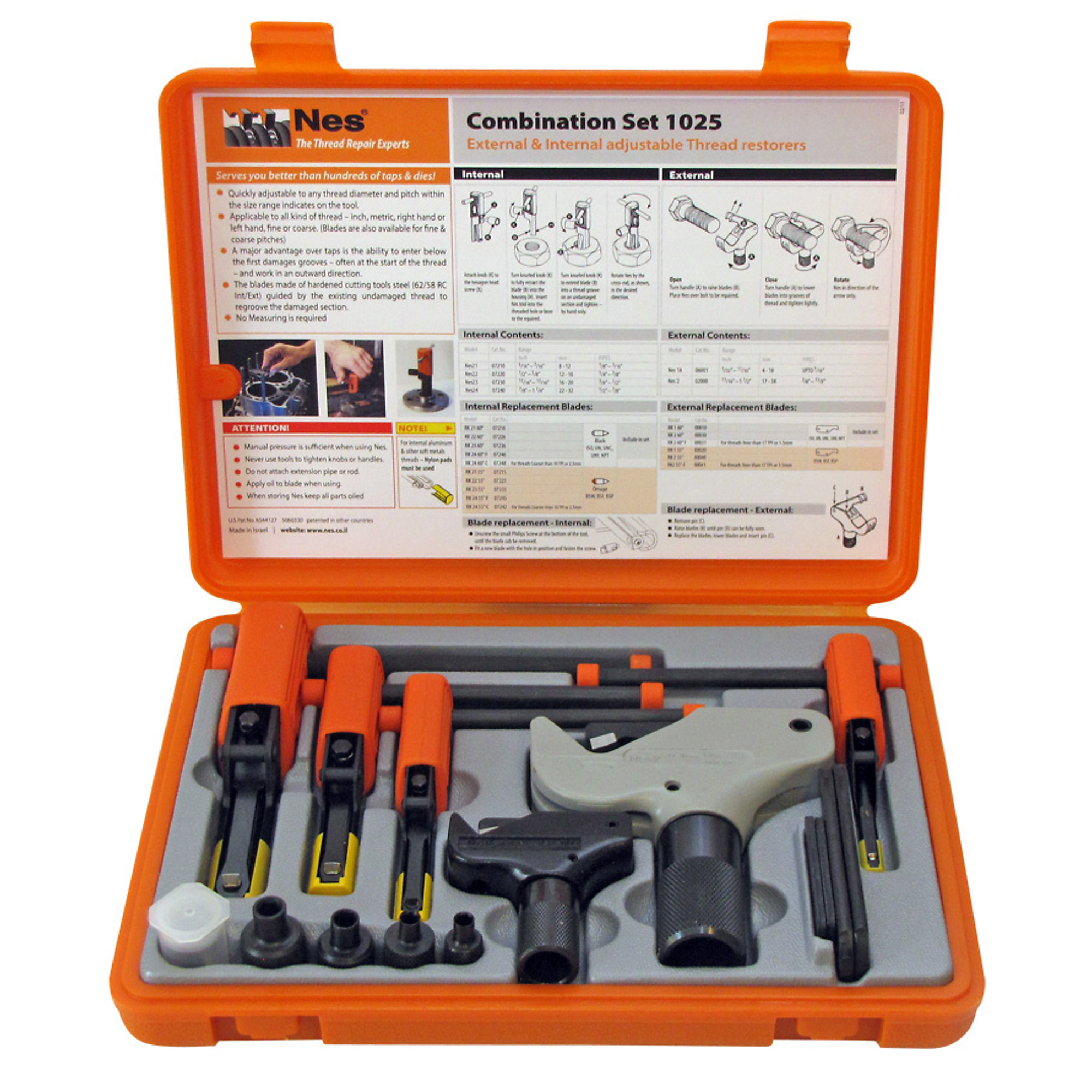 NES1025 COMBINATION THREAD REPAIR SET