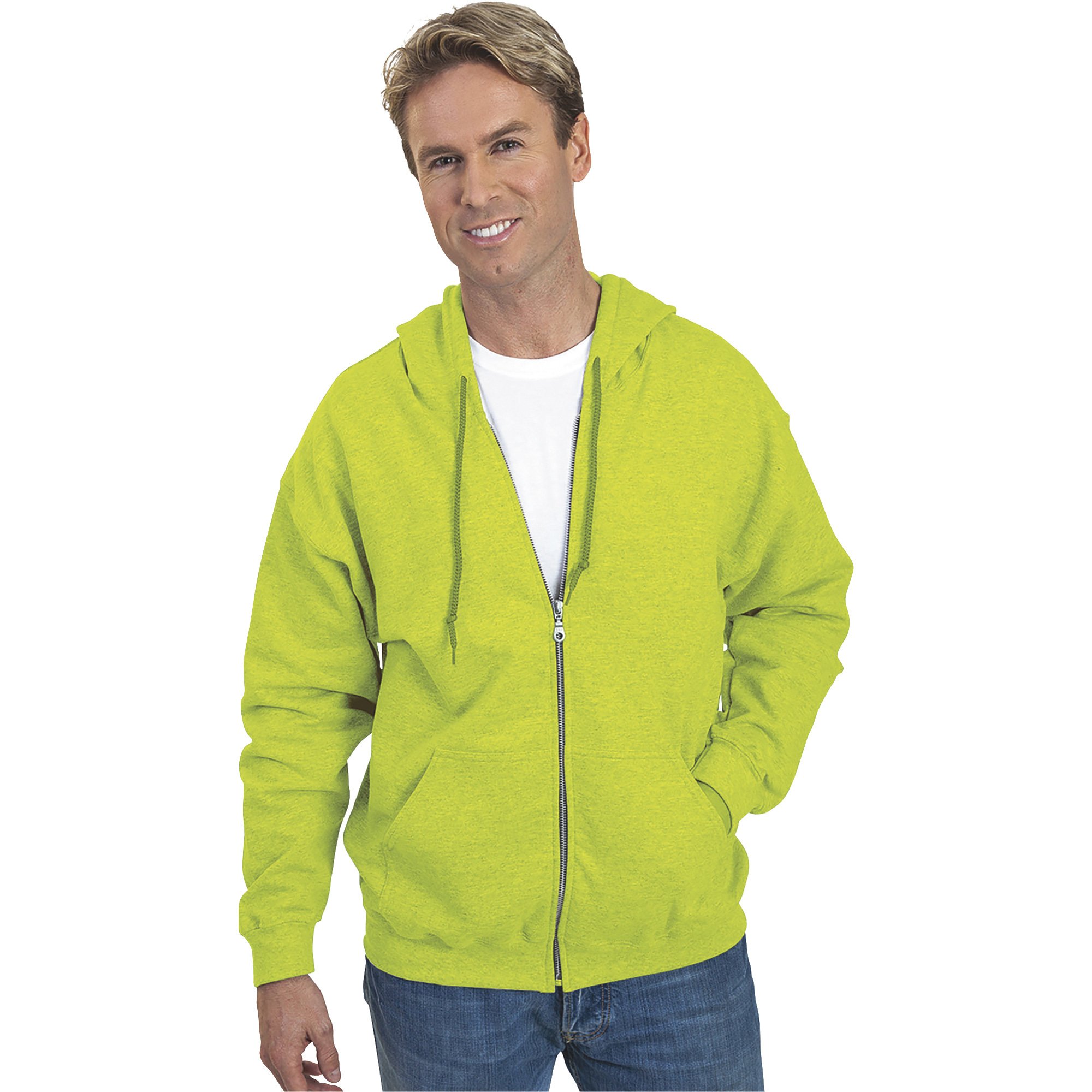 Gildan men's fleece zip hooded online sweatshirt