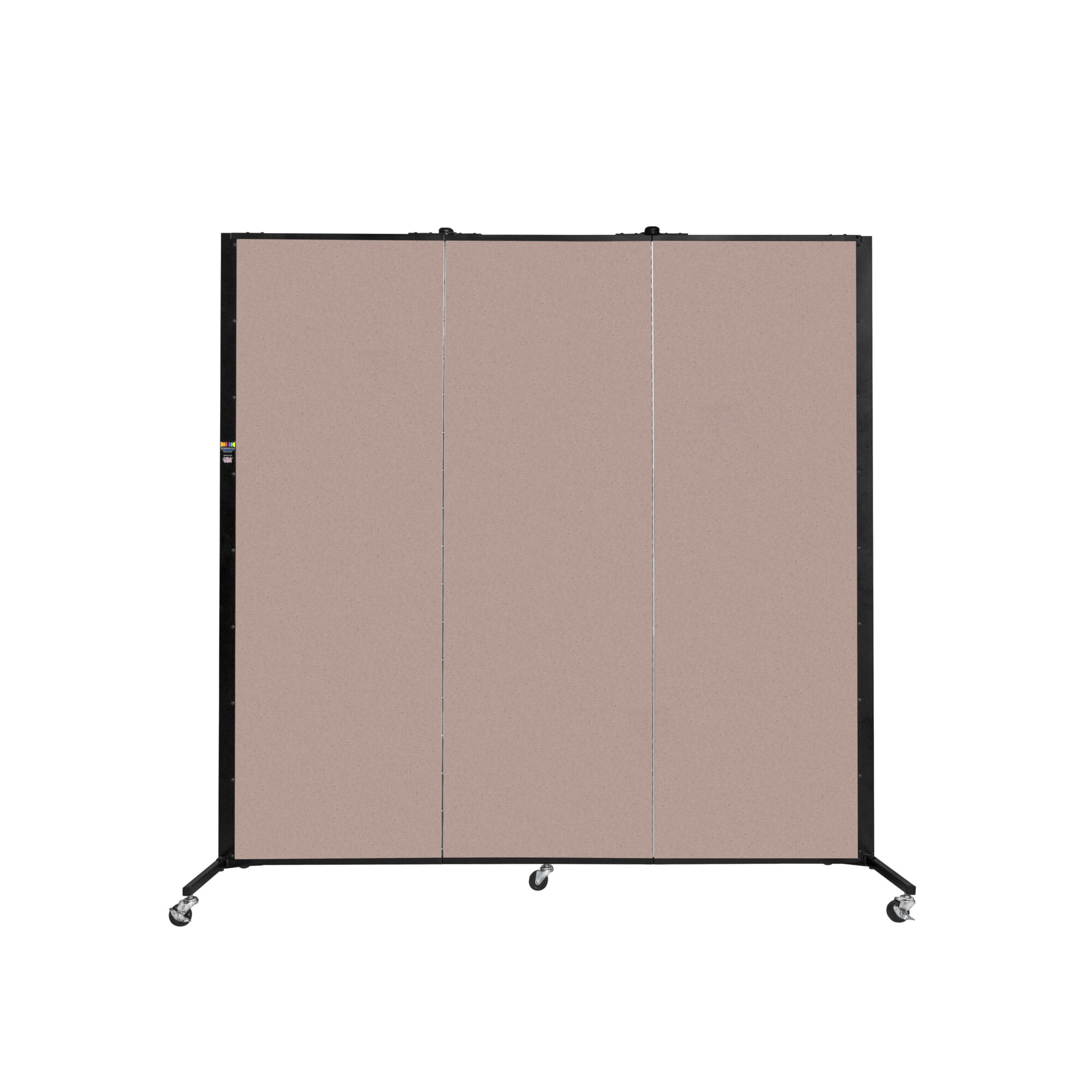 Screenflex Healthflex KD with Casters — 5ft. 9in. x 5ft. 9in., Vinyl, Raspberry Mist, Model# HKDL603-VM/CS