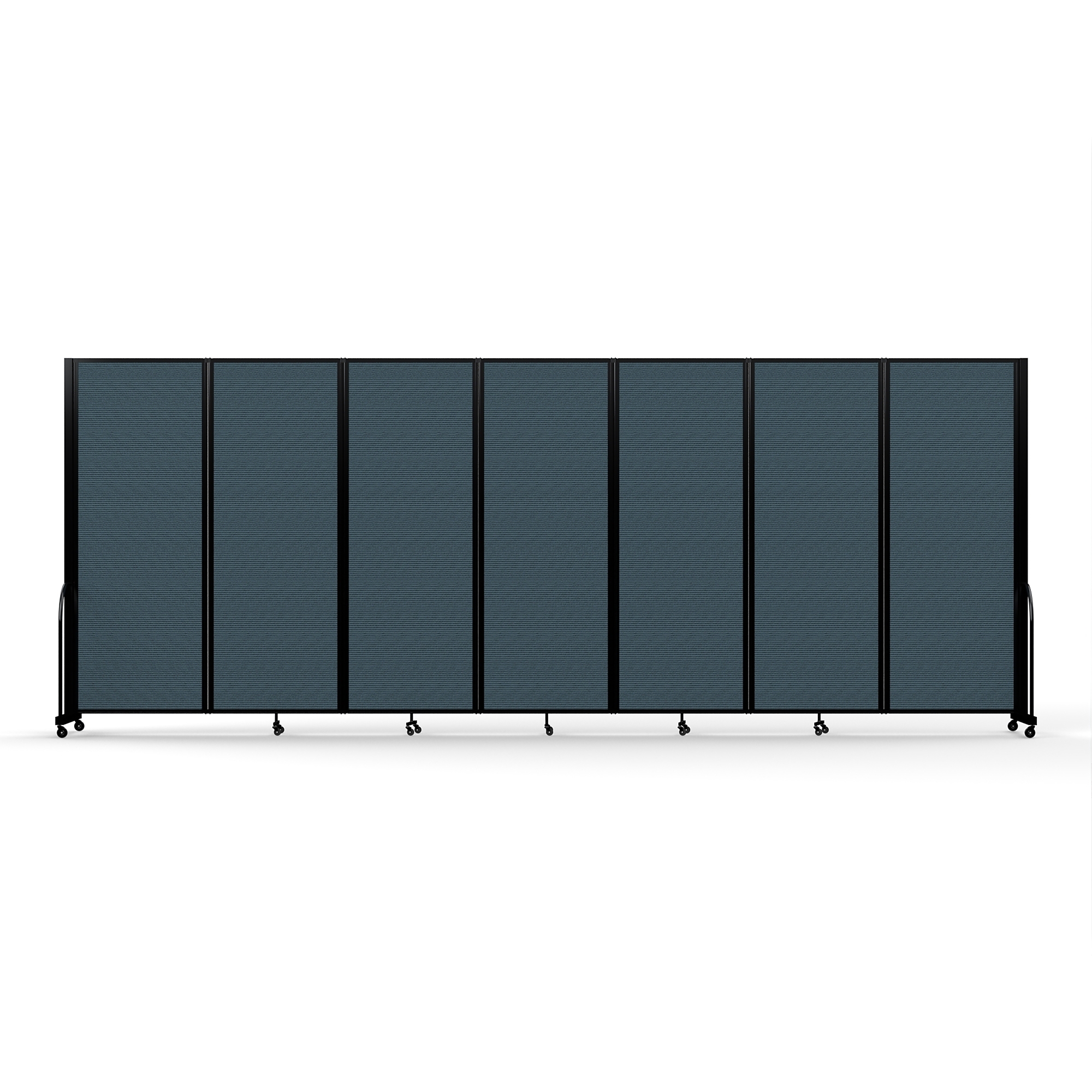 Screenflex Full Motion Divider — 7ft. 6in. x 19ft. 7in., Black Frame, Lake, Model# FSH-767-B-DB