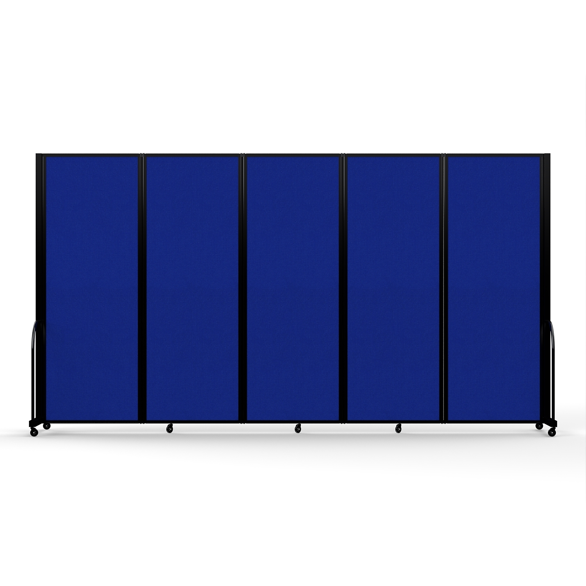 Screenflex Full Motion Divider — 7ft. 6in. x 14ft. 1in., Black Frame, Royal Blue, Model# FSH-765-B-RYB