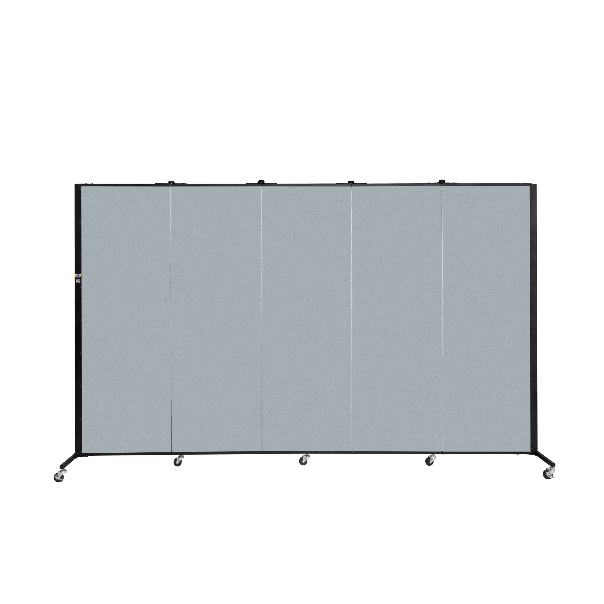 Screenflex Healthflex KD with Casters — 5ft. 9in. Height, 9ft. 5in. Length, Vinyl Blue Tide, Model# HKDL605-VB/CS