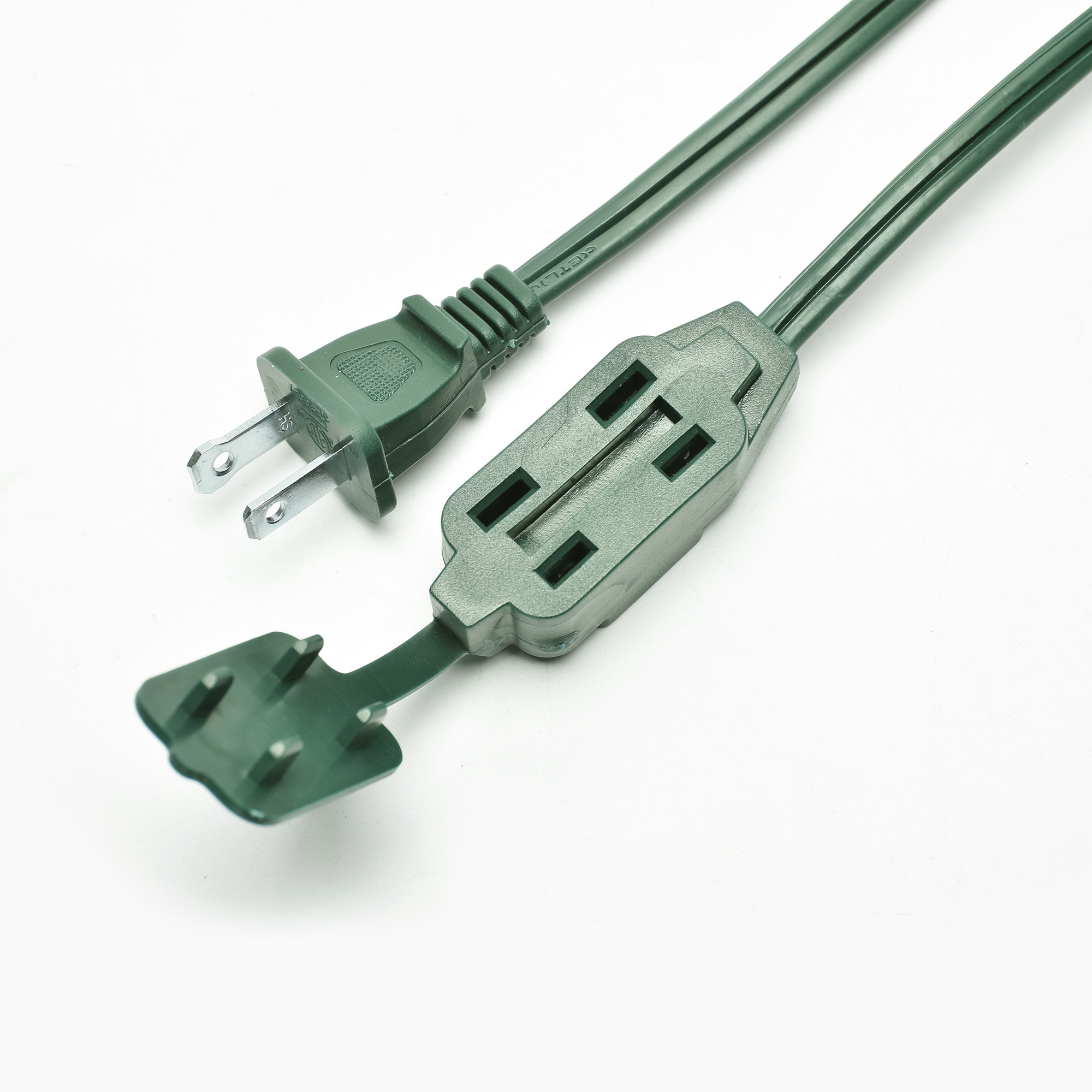 Power Sentry 9' Green Indoor Extension 16/2 SPT-2 Cord
