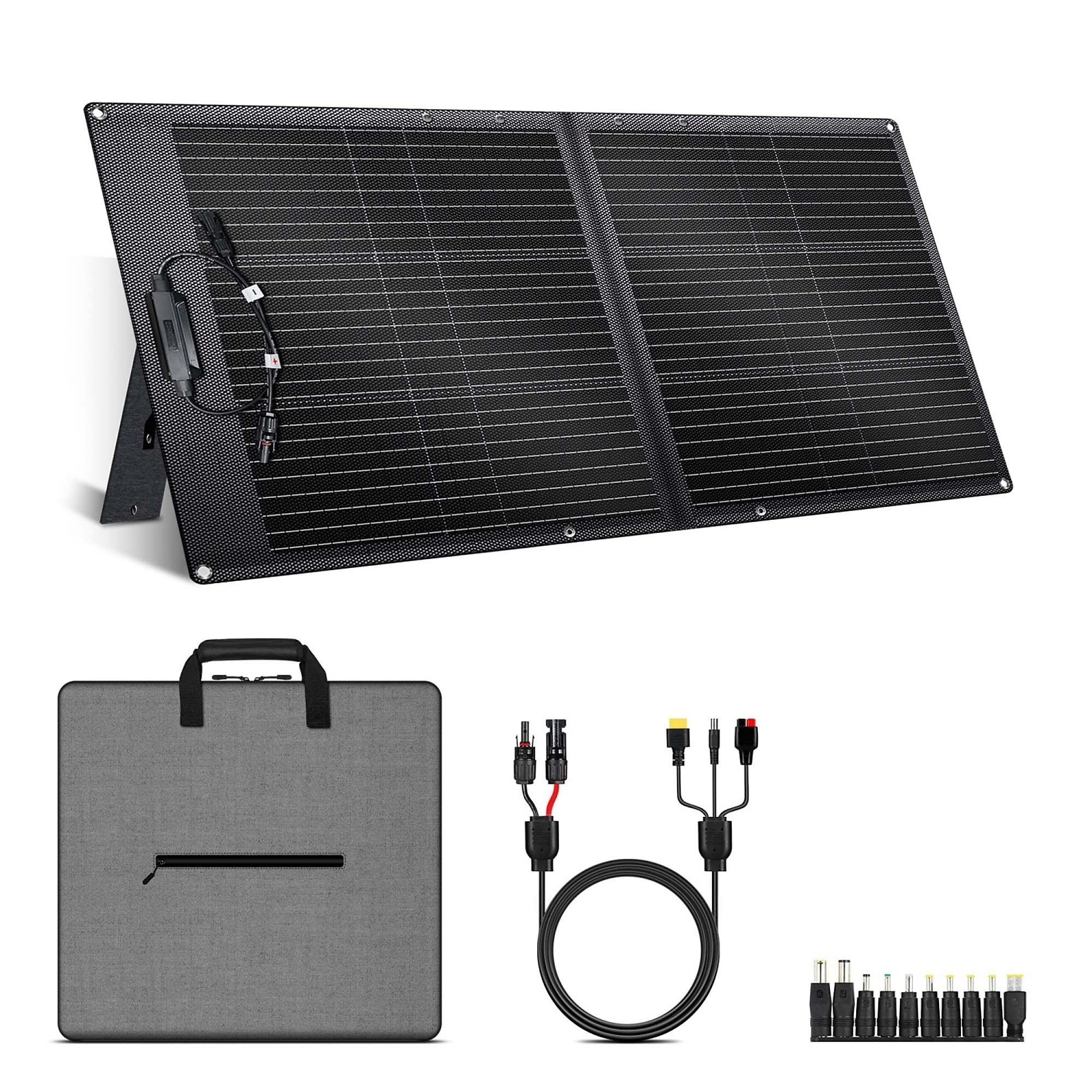 100-Watt 2 ft. Monocrystalline Folding Solar Panel, 23.7% Efficiency, IP67 Waterproof