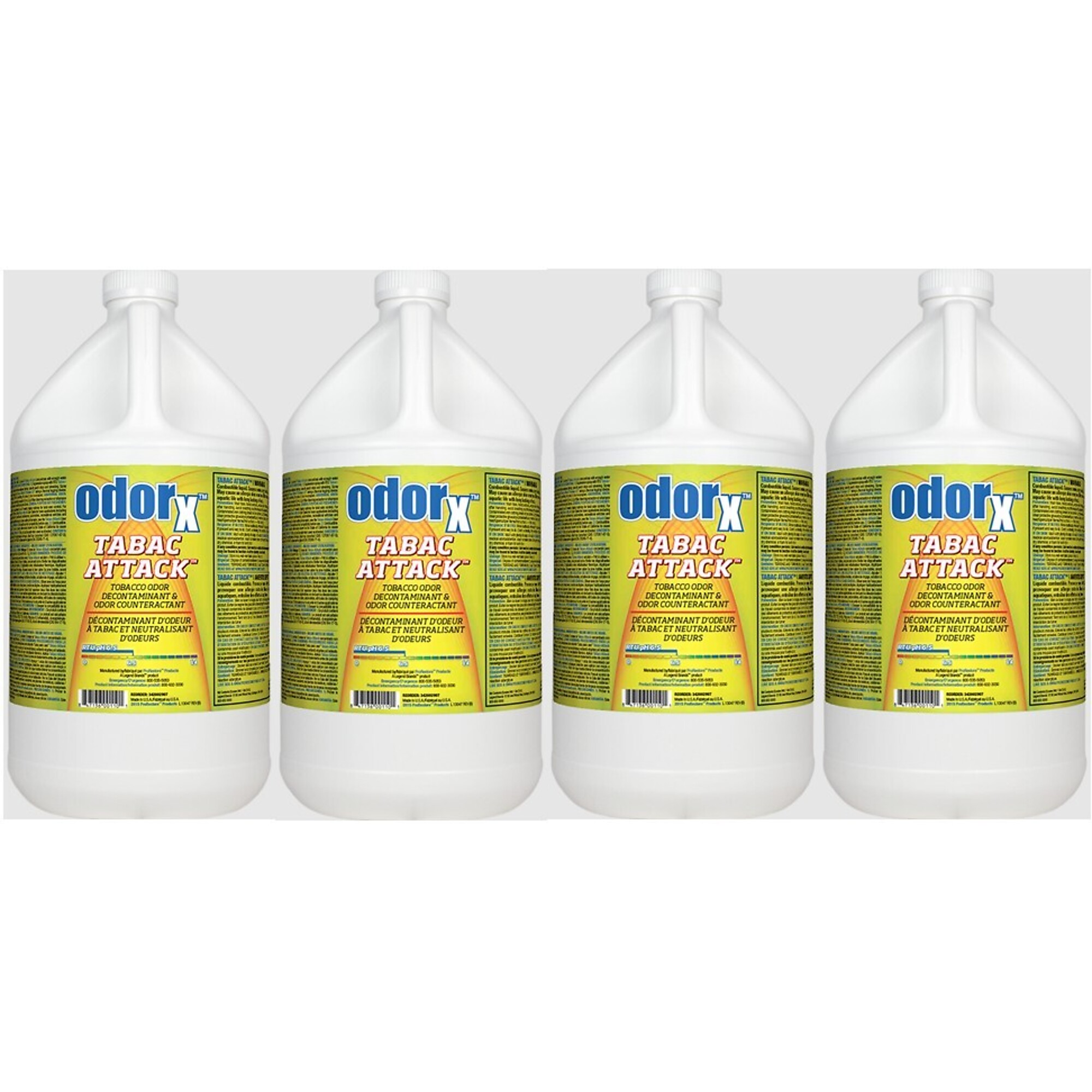 ODORx,  Tabac-Attack Case of Four 1 Gallon Jugs, Model # 113511