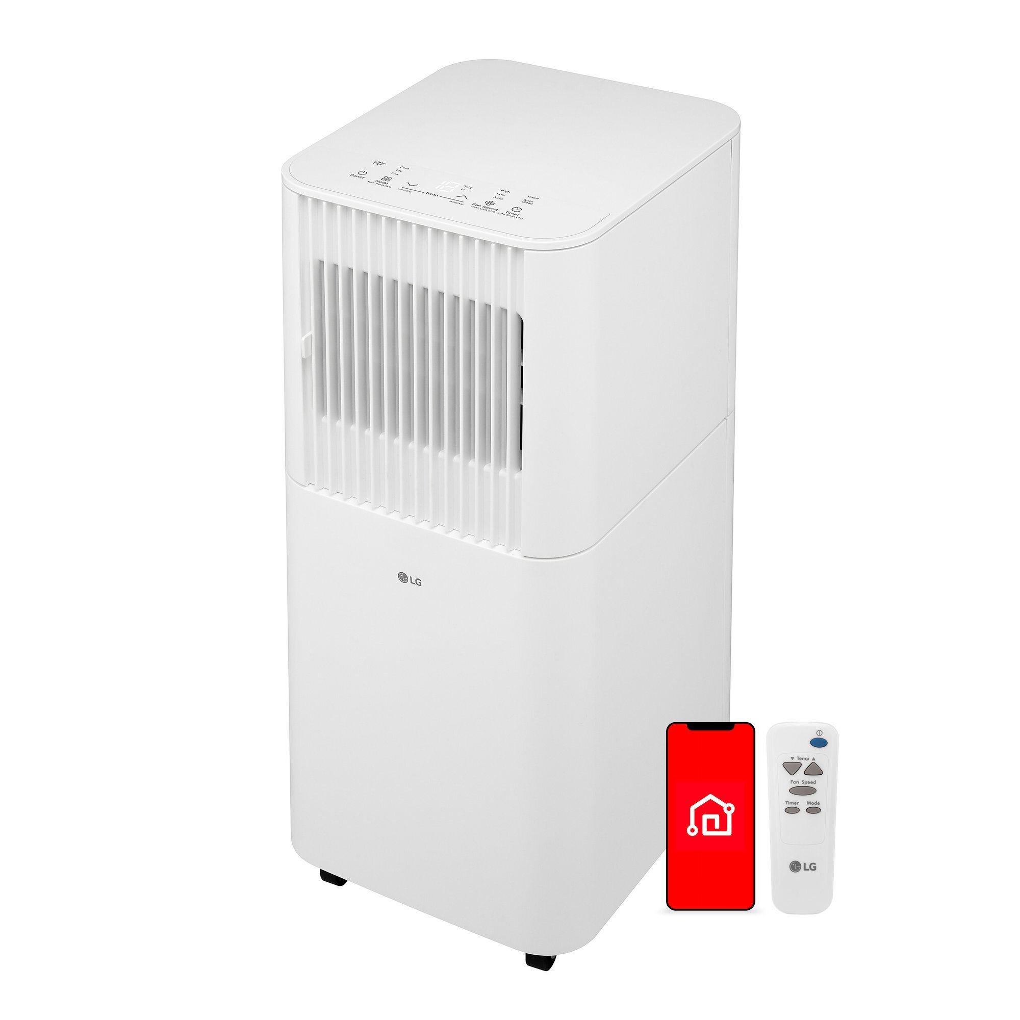 LG 6,000 BTU DOE (8,000 BTU ASHRAE) White Portable Air Conditioner, 115V, Cools Up To 250 Sq. Ft., Model# LP0626PWSF