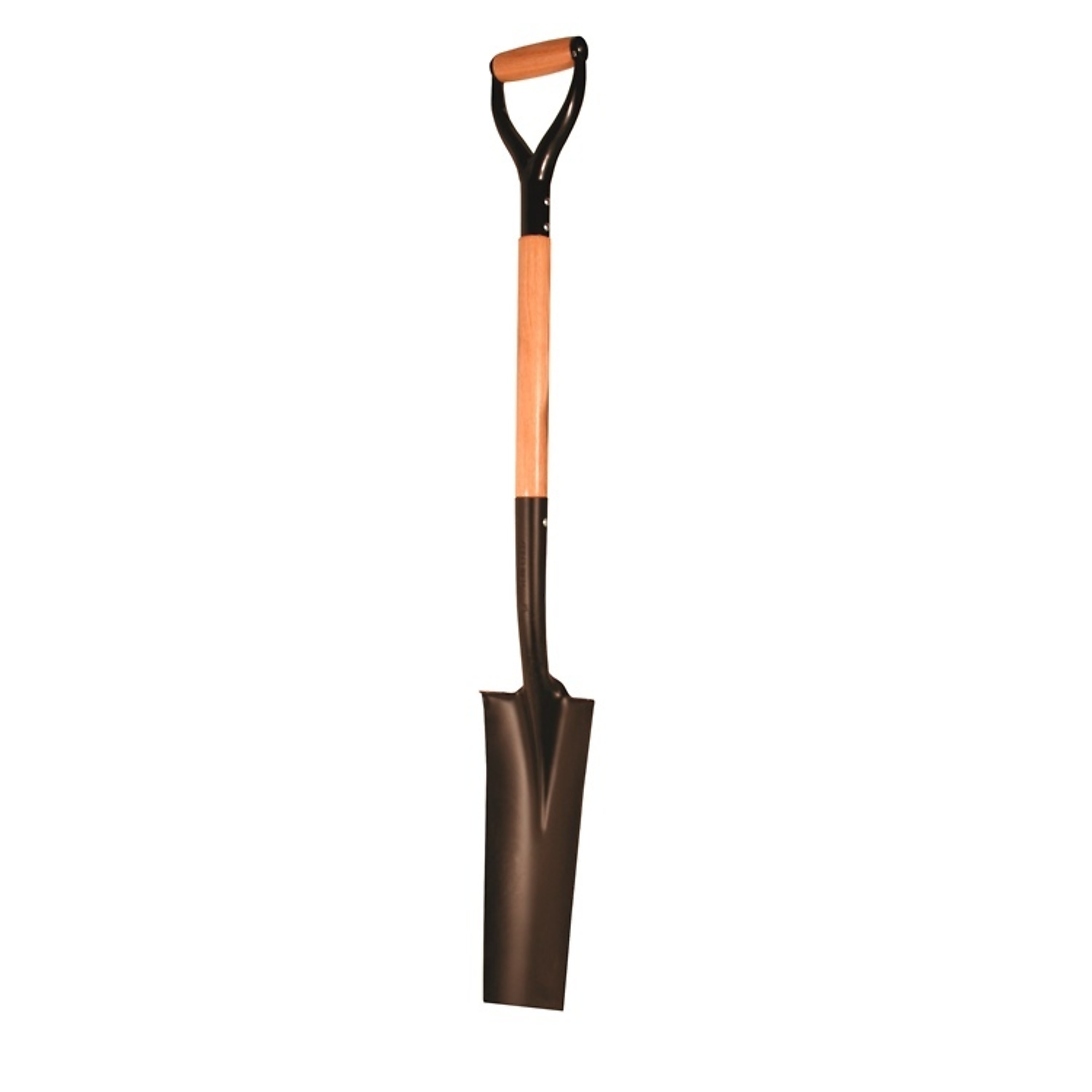 Kraft Tool GG867 Square Blade Drain Spade with "D" Wood Handle, 6PK