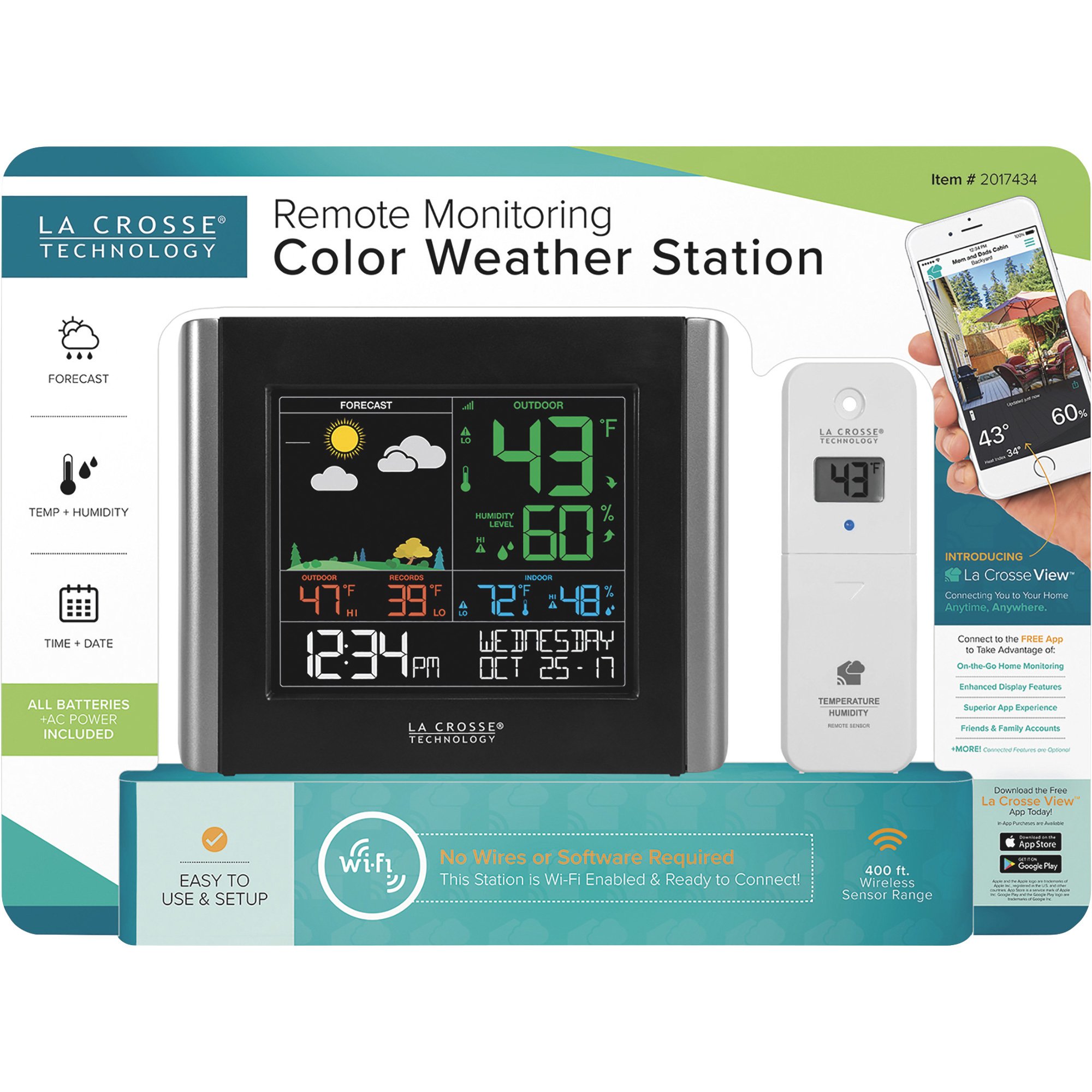 La Crosse Technology Wireless WiFi Weather Station with Remote