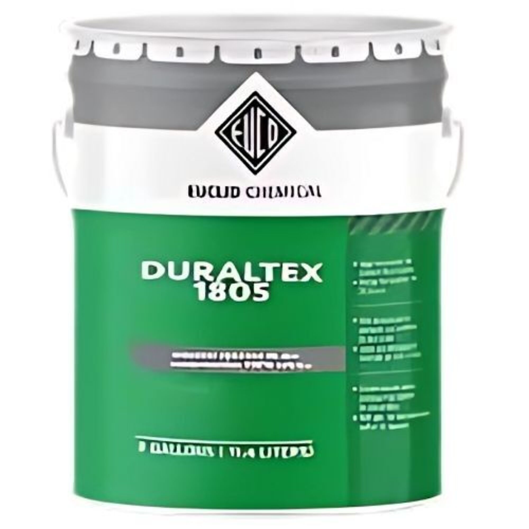 Euclid Duraltex 1805 Chemically Resistant Protecive Floor Coating, 3 Gallon Clear