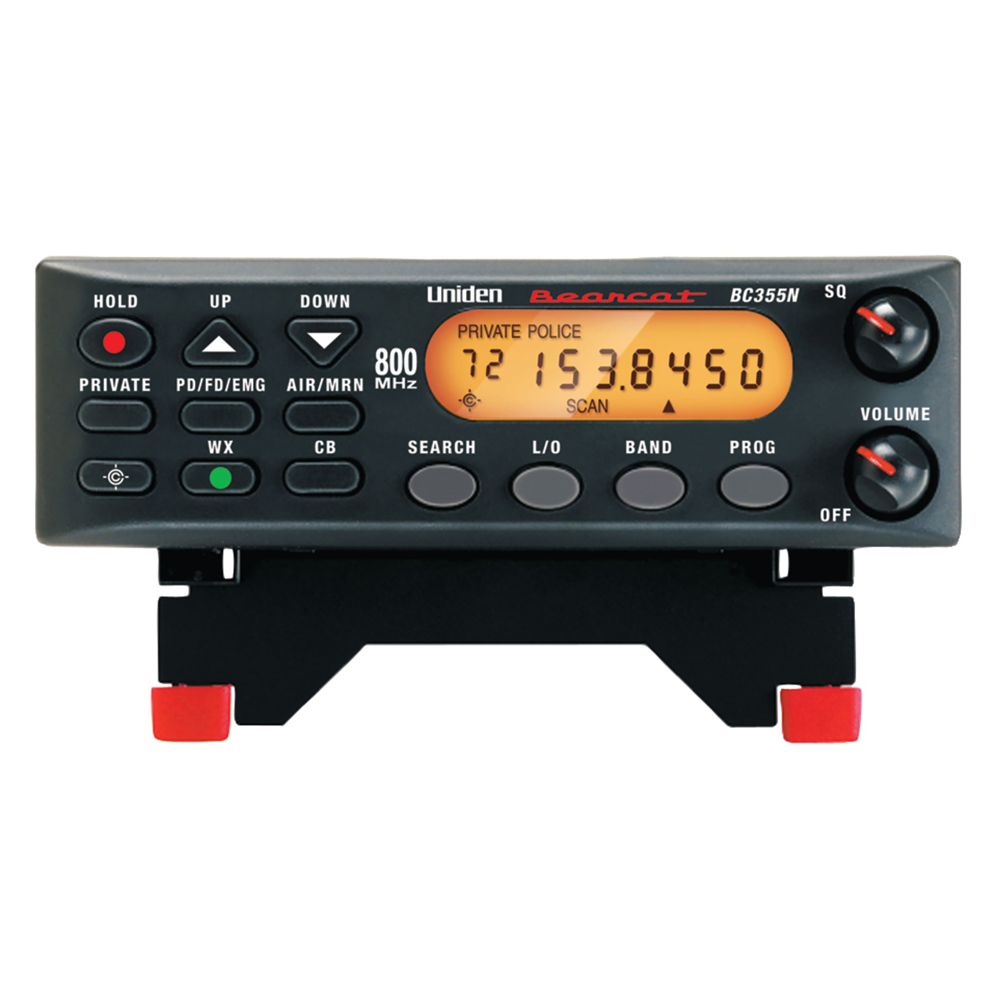 Uniden Bearcat Compact Analog Mobile/Base Scanner, BC355N