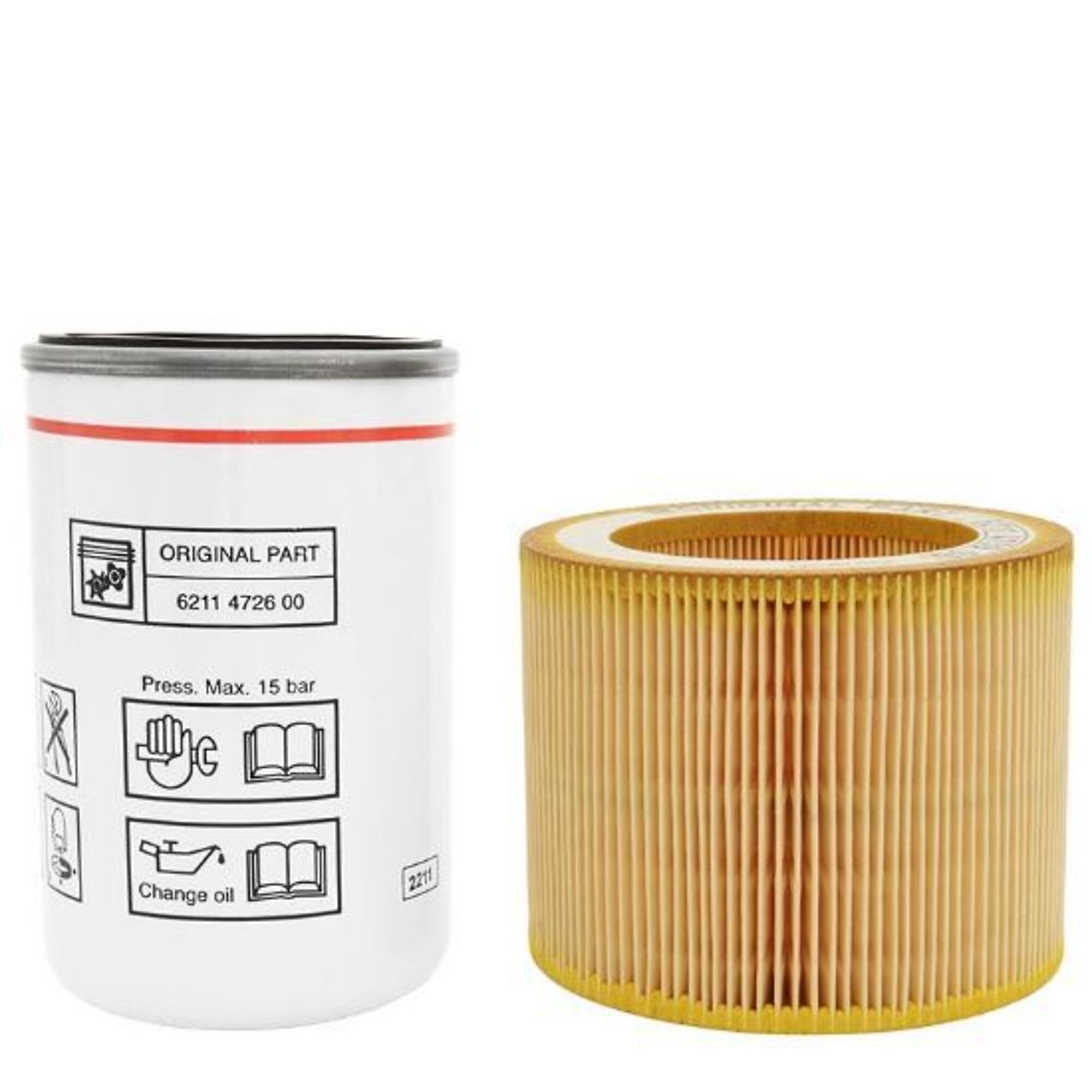 Quincy Compressor 2000 Hour Maintenance Kit includes Air Filter & Oil Filter, Model # 2200903283