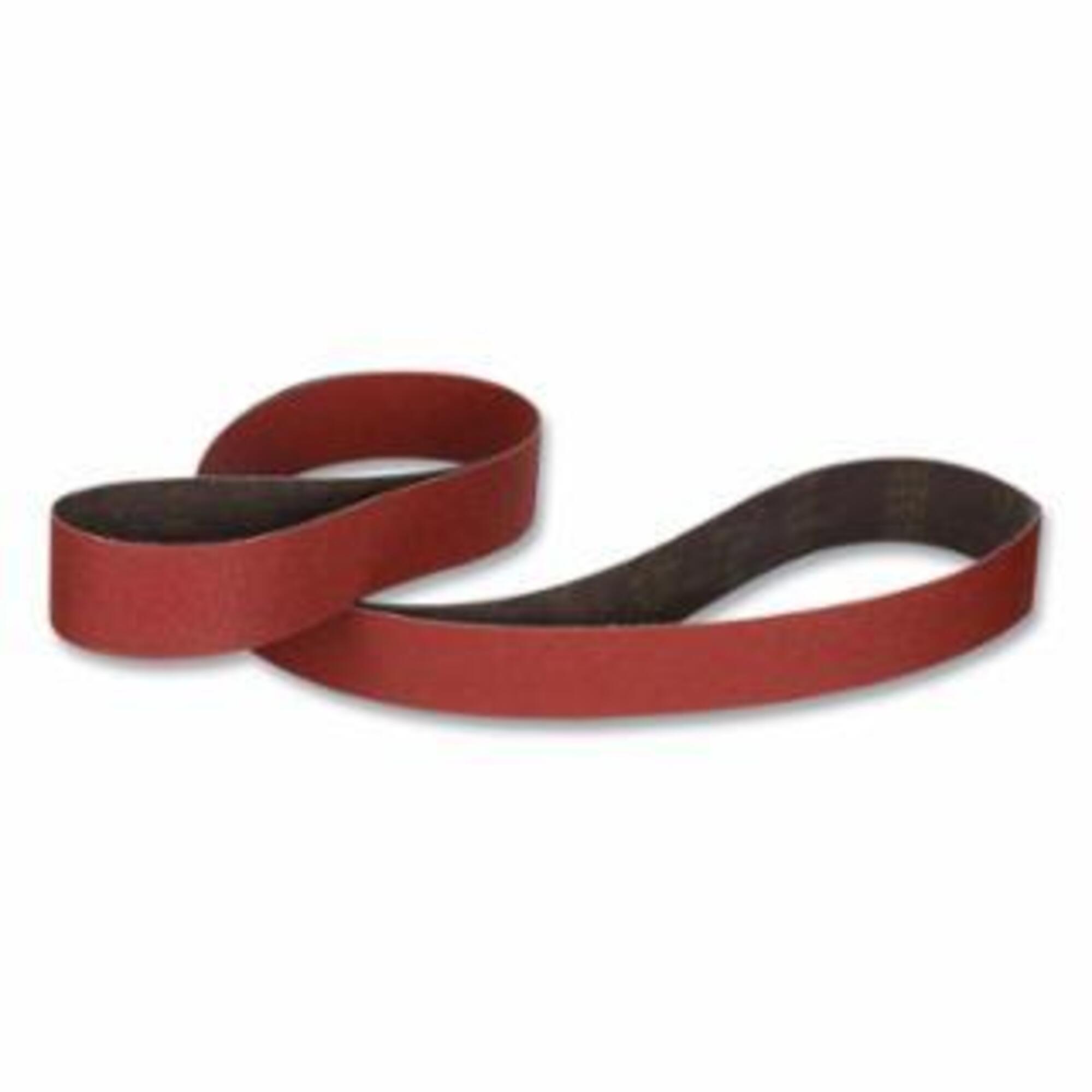 Cloth Belt, 767F, YF-Weight, 3 in W x 132 in L, 60+ Grit, Precision Shaped Ceramic, Film-lok/Single-flex
