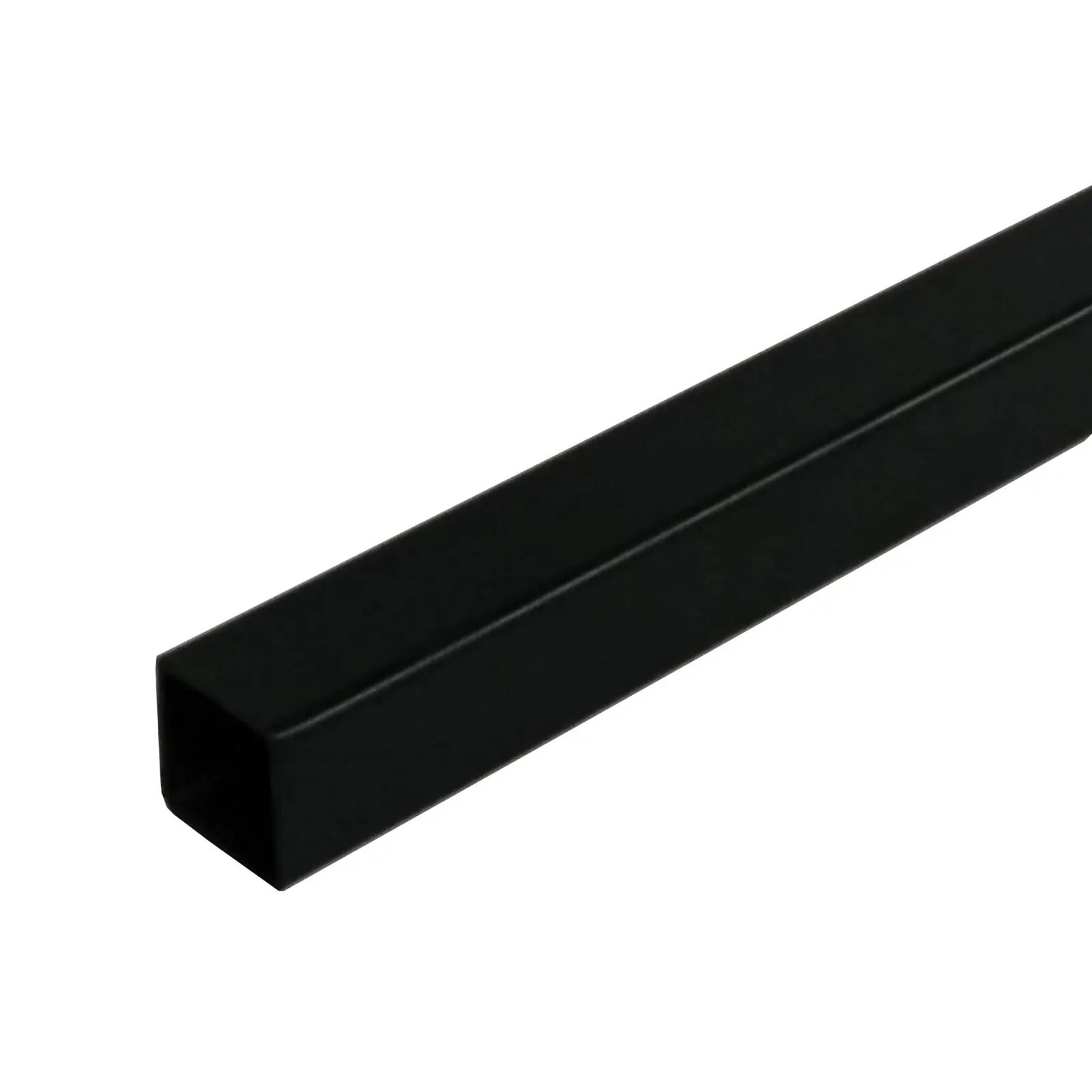 EZTube Square Steel Tube — 24in. x 1in. x 1in., Black, 0.050in. Thickness, Model# 100-102-2 BK 1QR