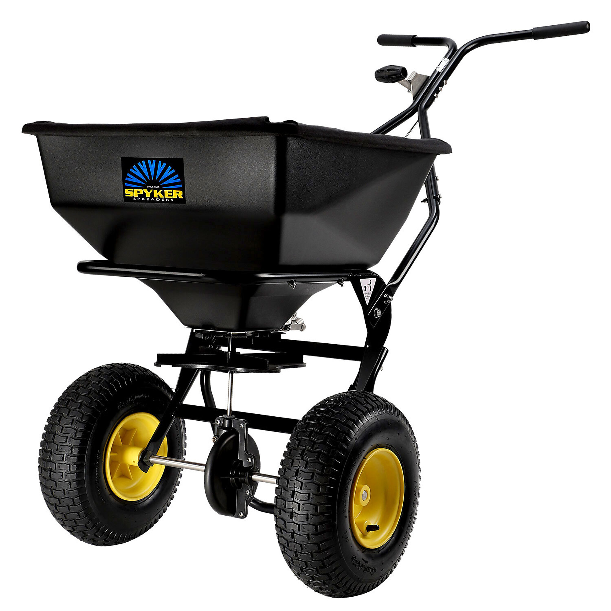 Spyker ERGO-Pro Walk-Behind Broadcast Spreader, 80-Lb. Capacity, Model# SPY80-1P