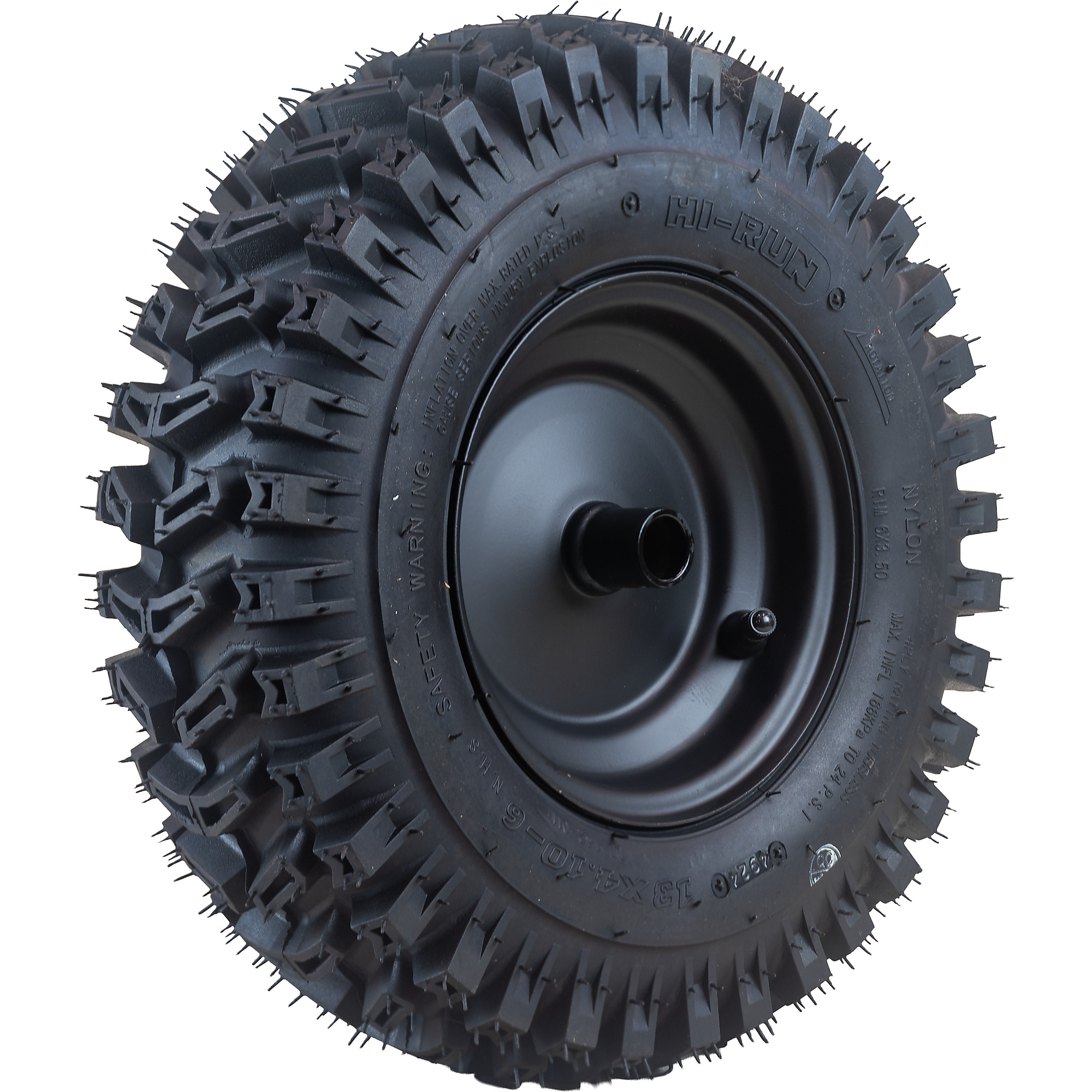 Hi-Run Snowblower Tire Assembly 13x4.10-6 4PR on 6x2.5 WHEEL (3/4" Hub), SNPT1021