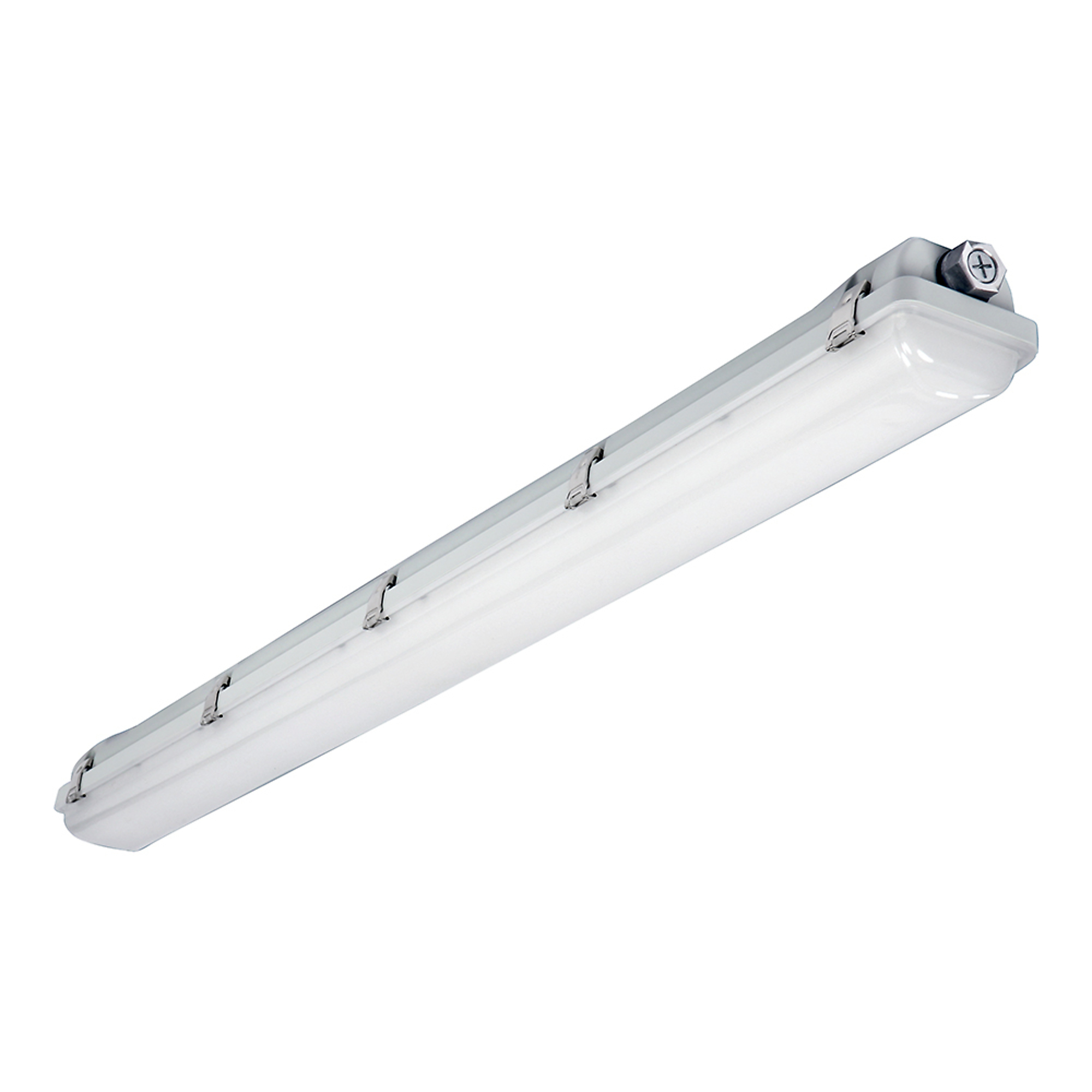 Metalux:Vaportite 4 ft. White Integrated LED Commercial Industrial Vaportite with Adjustable CCT and Lumen
