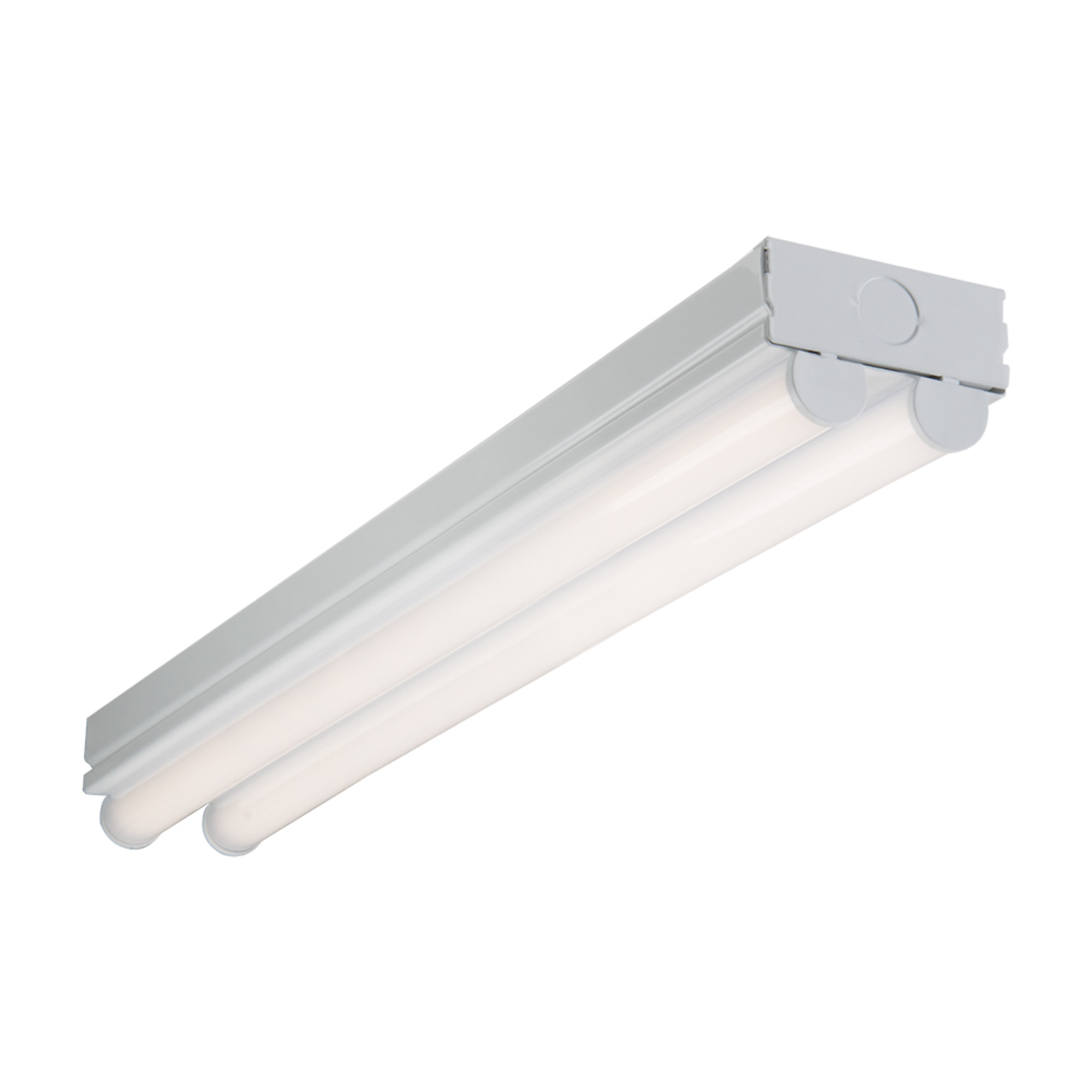Metalux:2 ft. 2-Light Linear White Integrated LED Ceiling Strip Light with 2100 Lumens, 4000K