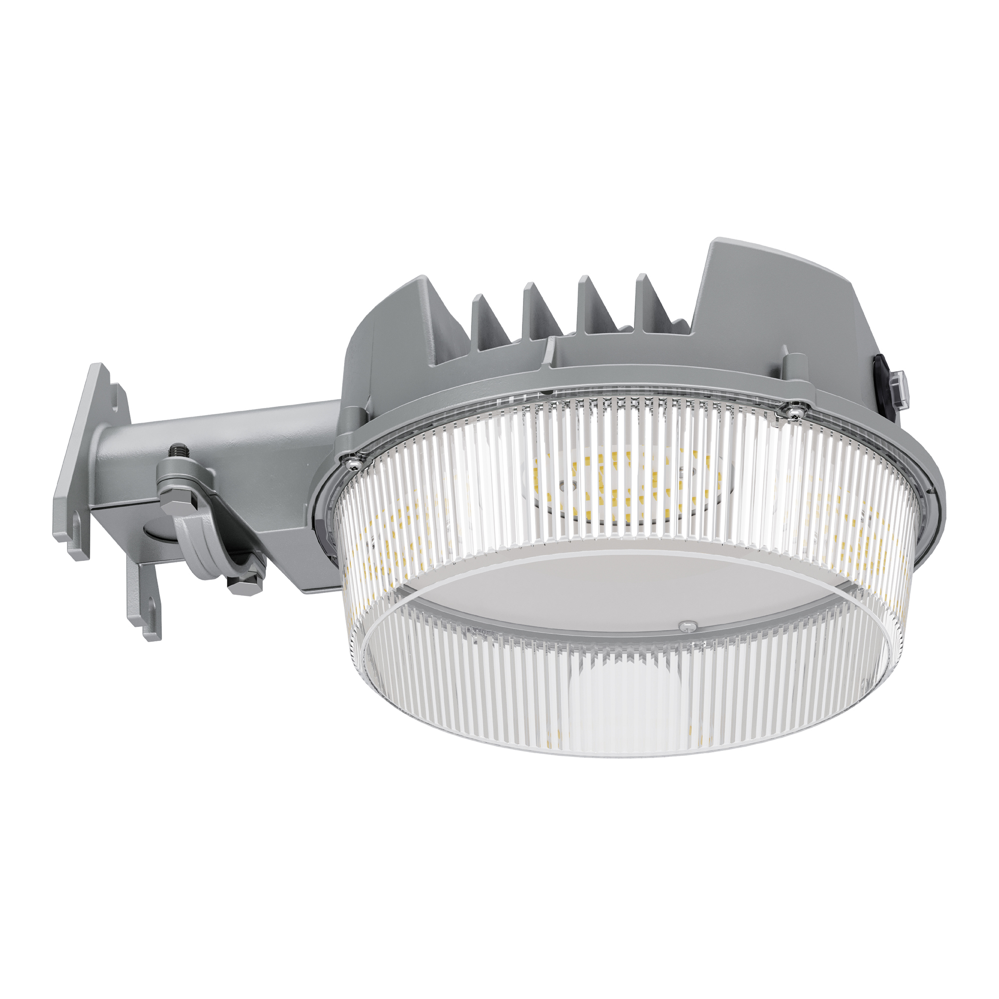 HALO:ALB 125-Watt Equivalent Integrated LED Gray Dusk to Dawn Area Light, 4000K