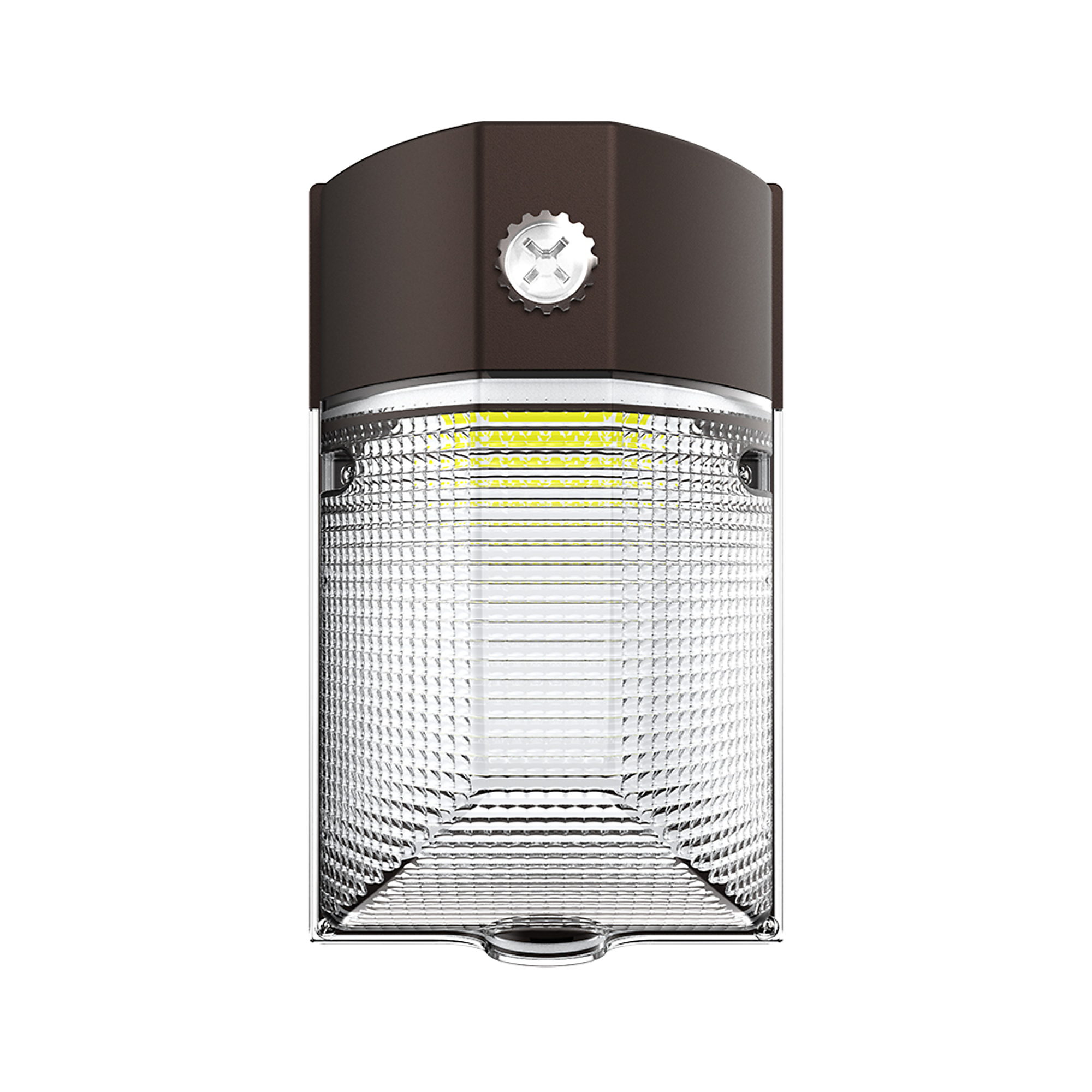 HALO:150- Watt Equivalent, Integrated LED, Bronze Finish, Dusk to Dawn Mini Wall Pack Light, Selectable CCT 3000K/4000K/5000K