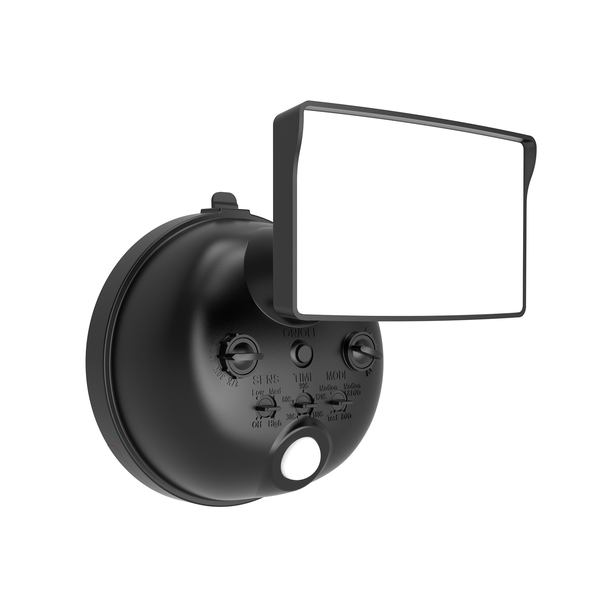 HALO:Next Gen Battery-Powered LED Security Floodlight, 1 Head w/ Motion Sensing, Dusk to Dawn, Adjustable Brightness-Black