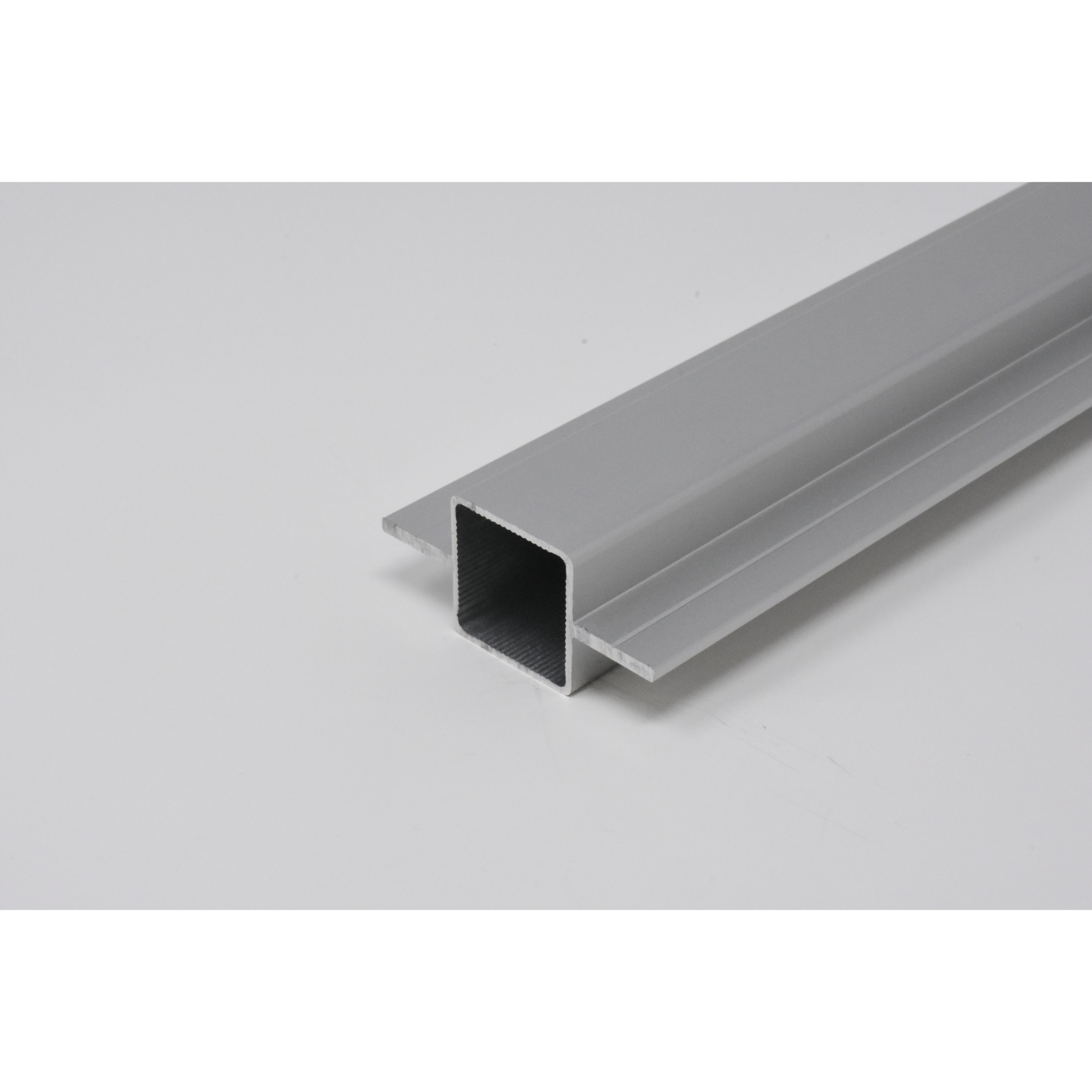 EZTube Extruded Aluminum Tube — 94in. L x 1in. W x 1in. H, White, for 1/4in. Recessed Panel, Model# 100-160-94-WH-1QR