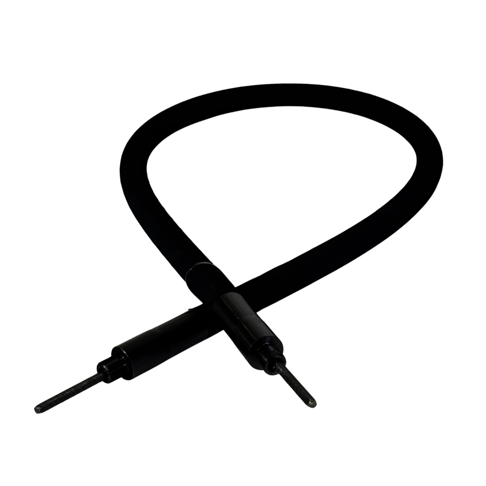 Northrock 2' Standard Flexible Shaft Assembly for Concrete Vibrators, Steel-Braided Neoprene Casing, Northrock Style, Made in USA, Model 25N2