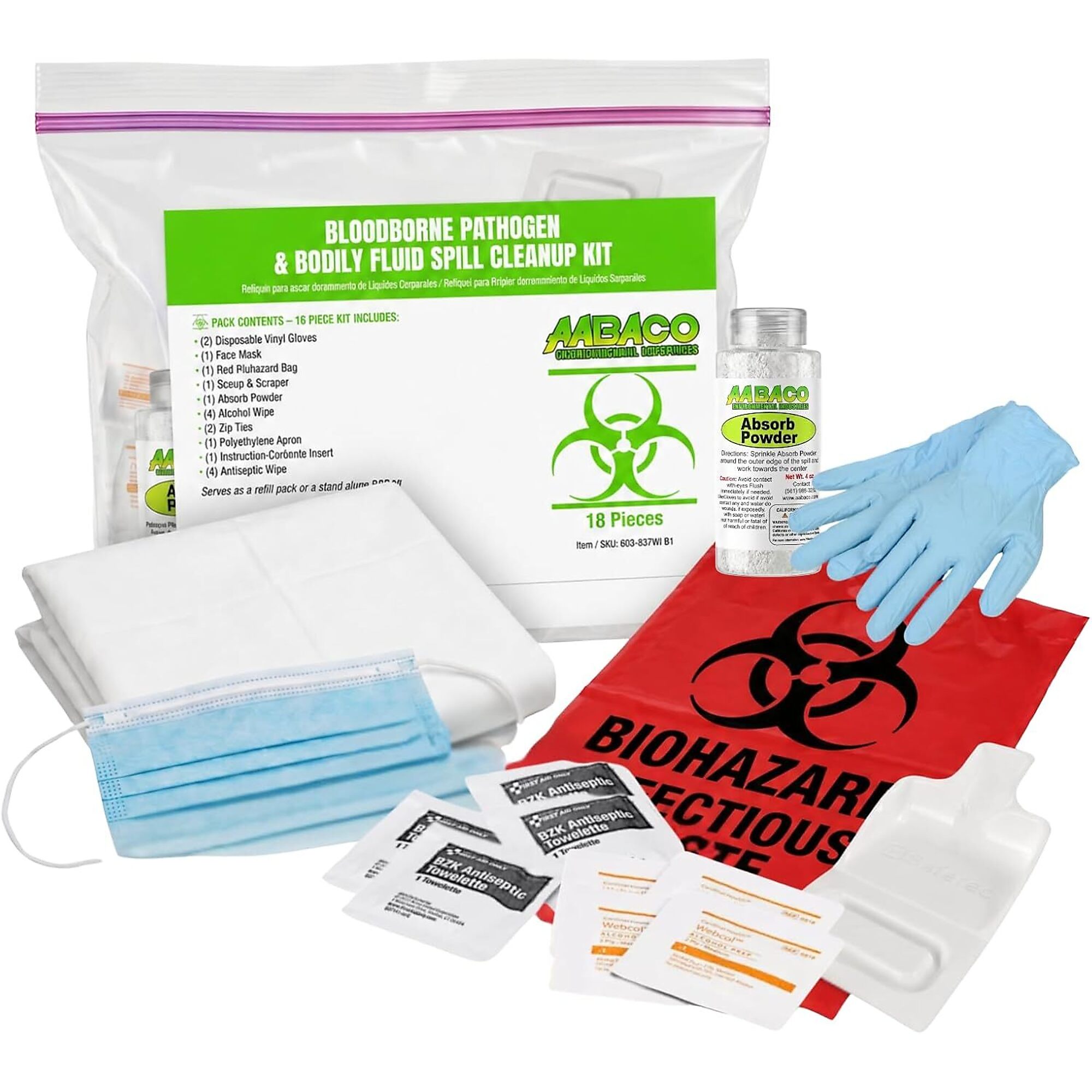 Aabaco Bloodborne Pathogen Protection Kit