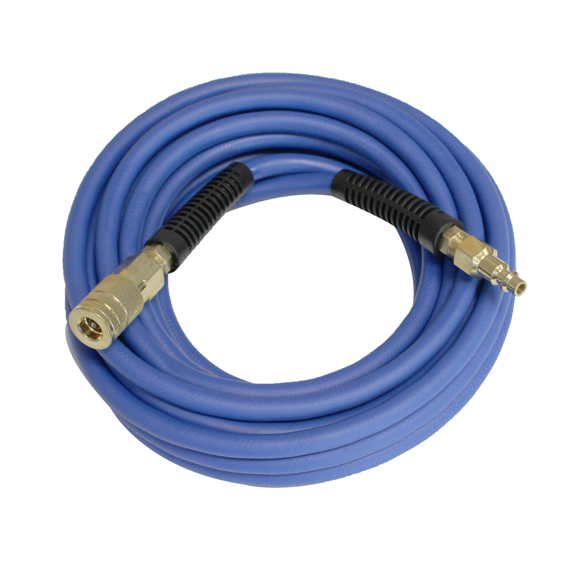 California Air Tools Hybrider Flex 1/4in 25ft Hybrid Industrial Air Hose with Quick Connect Air Fittings