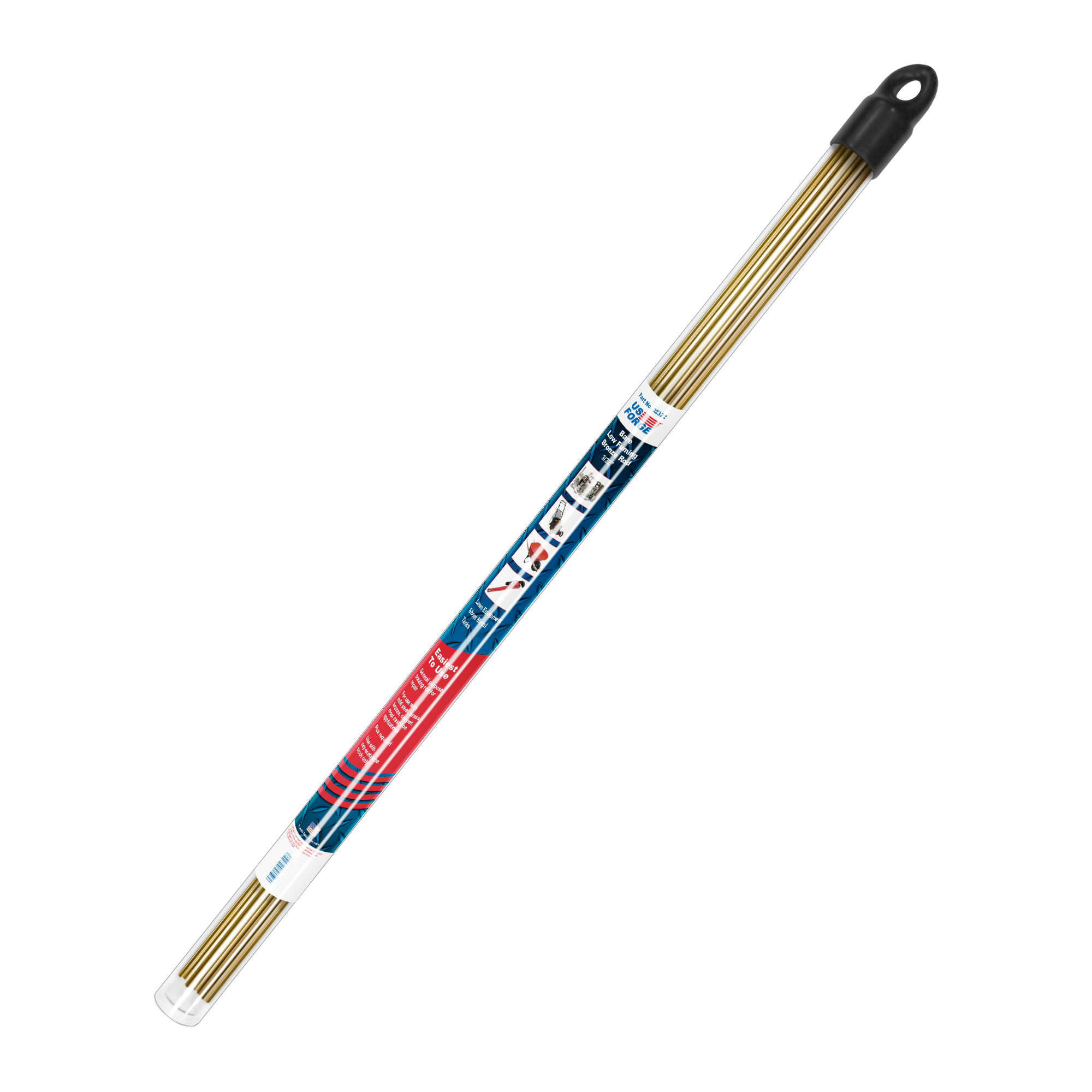 US Forge® 3/32" x 18" Bare Bronze Brazing Rod - 0.8 lbs, Model# 2322
