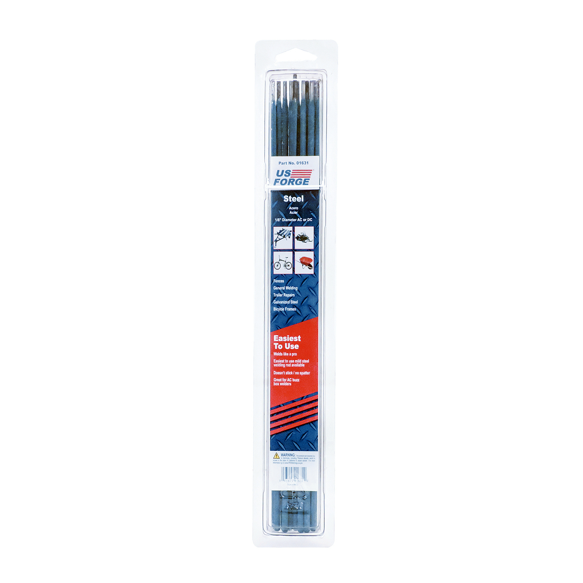 US Forge® 1/8" Mild Steel All Purpose Electrode - 0.8 lbs, Model# 1631