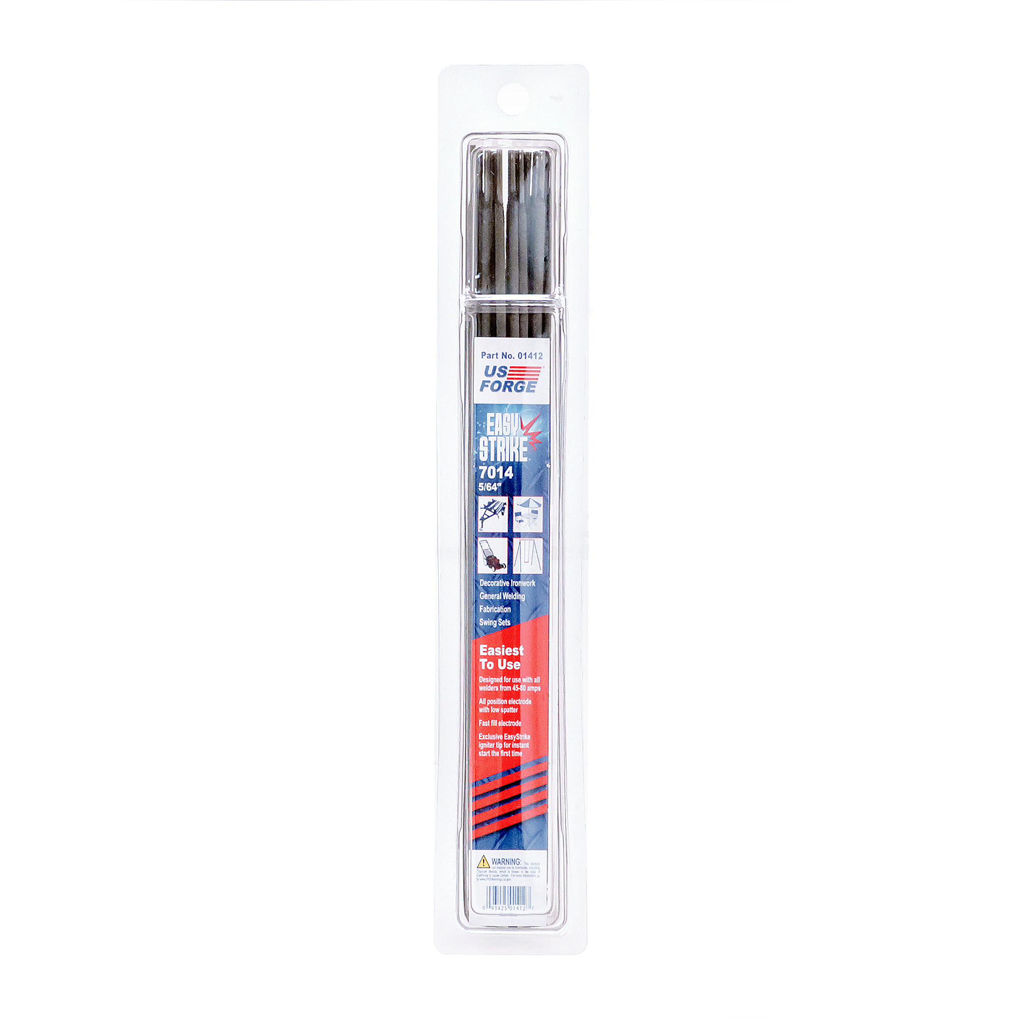 US Forge 5/64in. Easy Strike 7014 Low Amperage Electrode — 0.5 lbs., Model# 01412