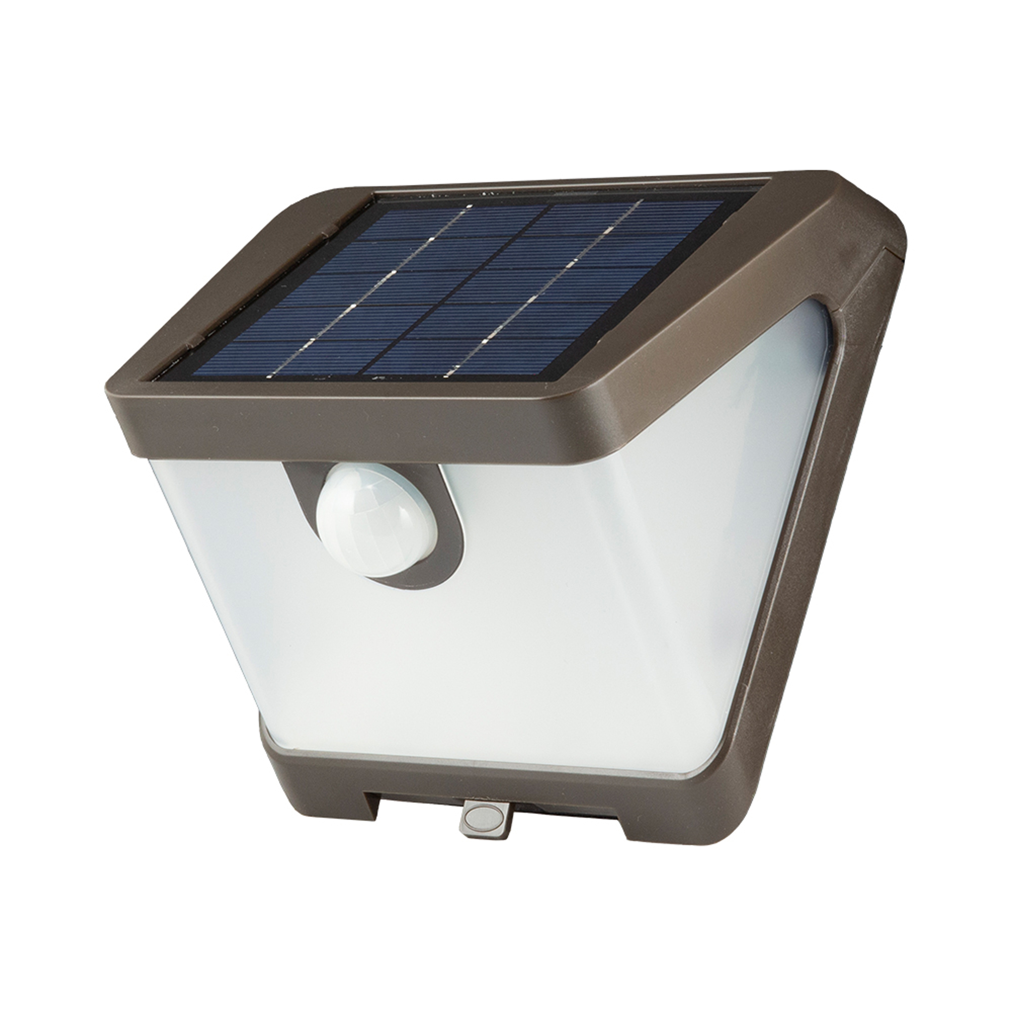 HALO:SWL 30-Watt, Bronze, Motion Activated, Outdoor Integrated LED Solar Wedge Light, Dusk to Dawn, 500 Lumens, 4000K