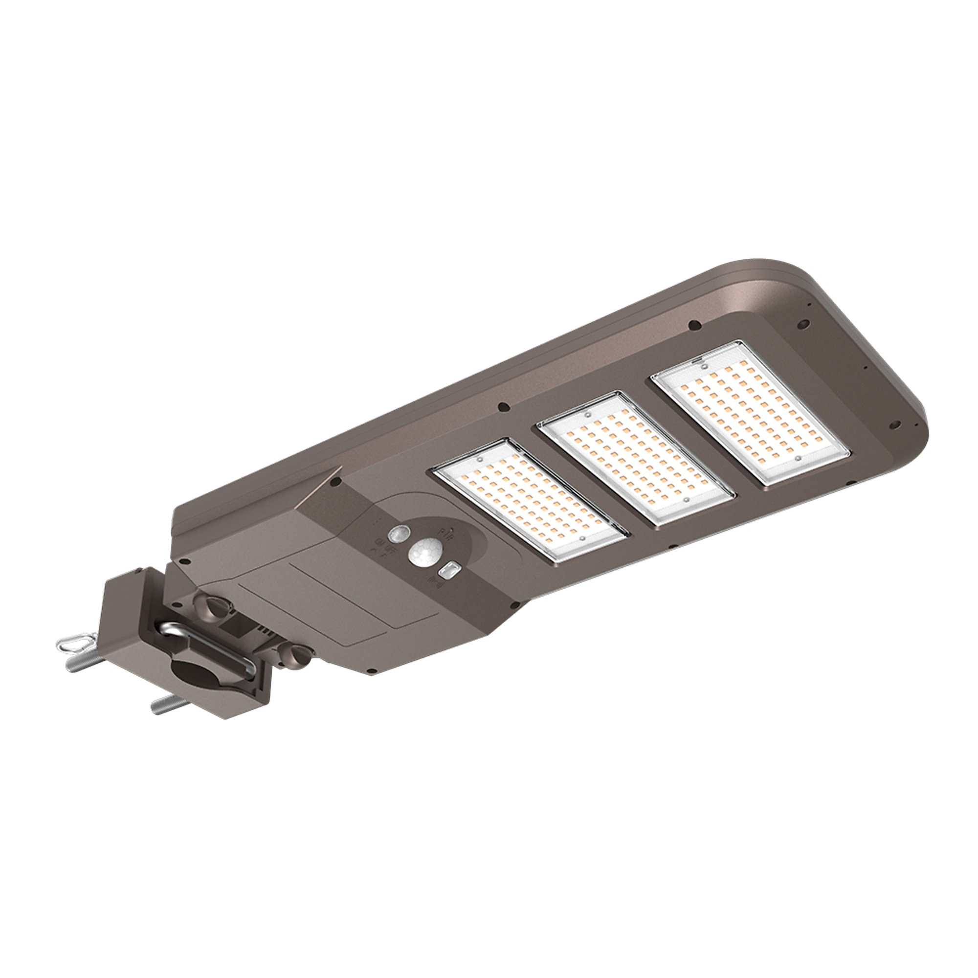 HALO:100-Watt Equivalent 4500-Lumens Solar Powered Outdoor Integrated LED Flood Light with Integrated Motion and D2D Sensor