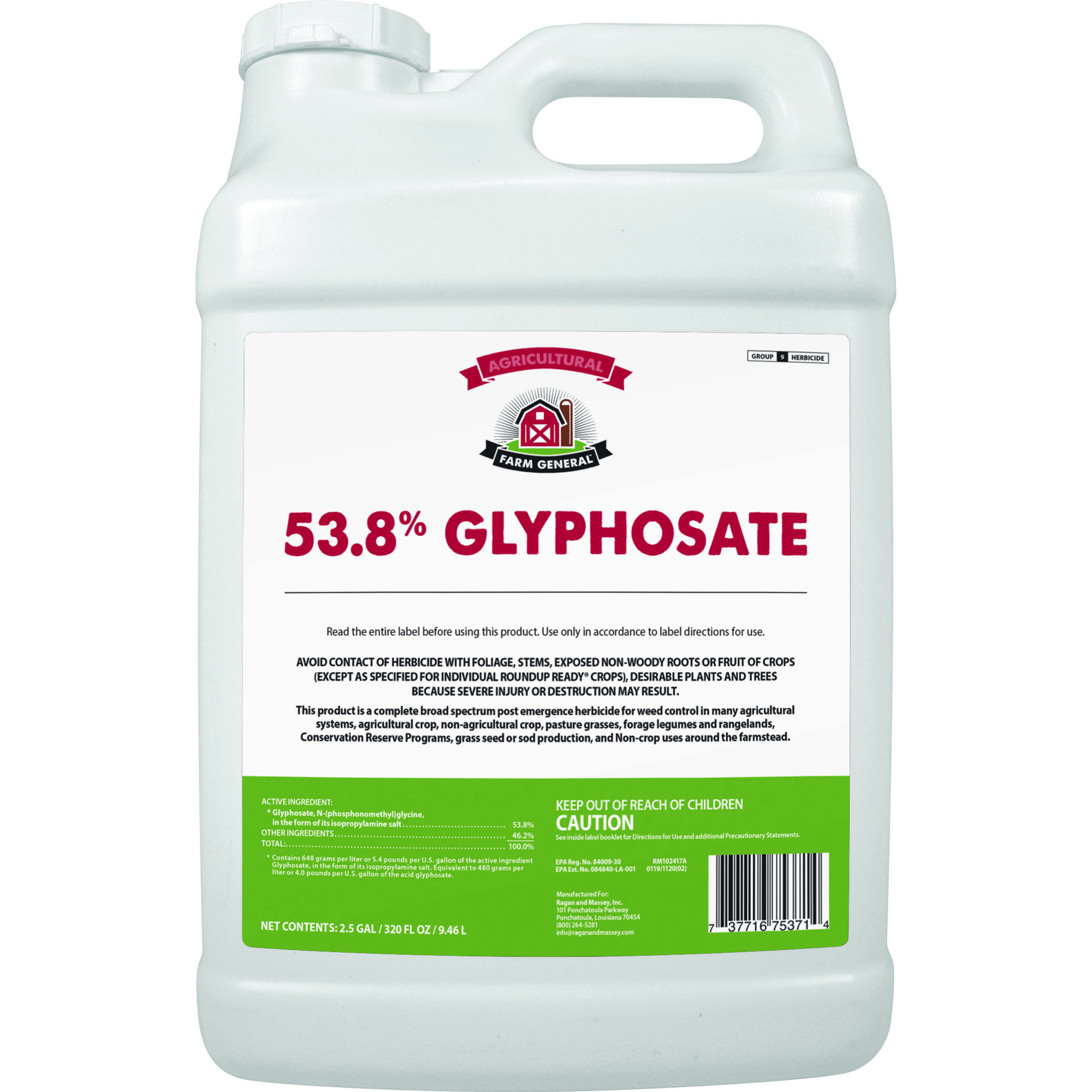 Farm General 53.8% Glyphosate 2.5Gal - 75371