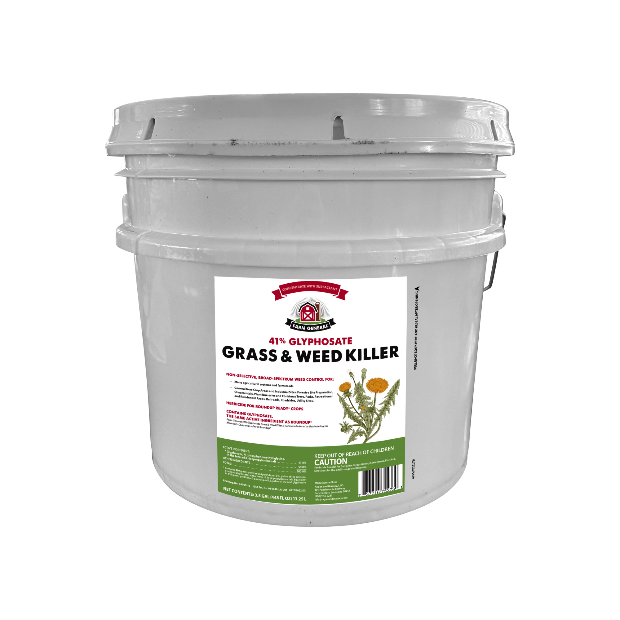 Farm General Weed & Grass Killer 41% Glyphosate 3.5 Gal - 75273