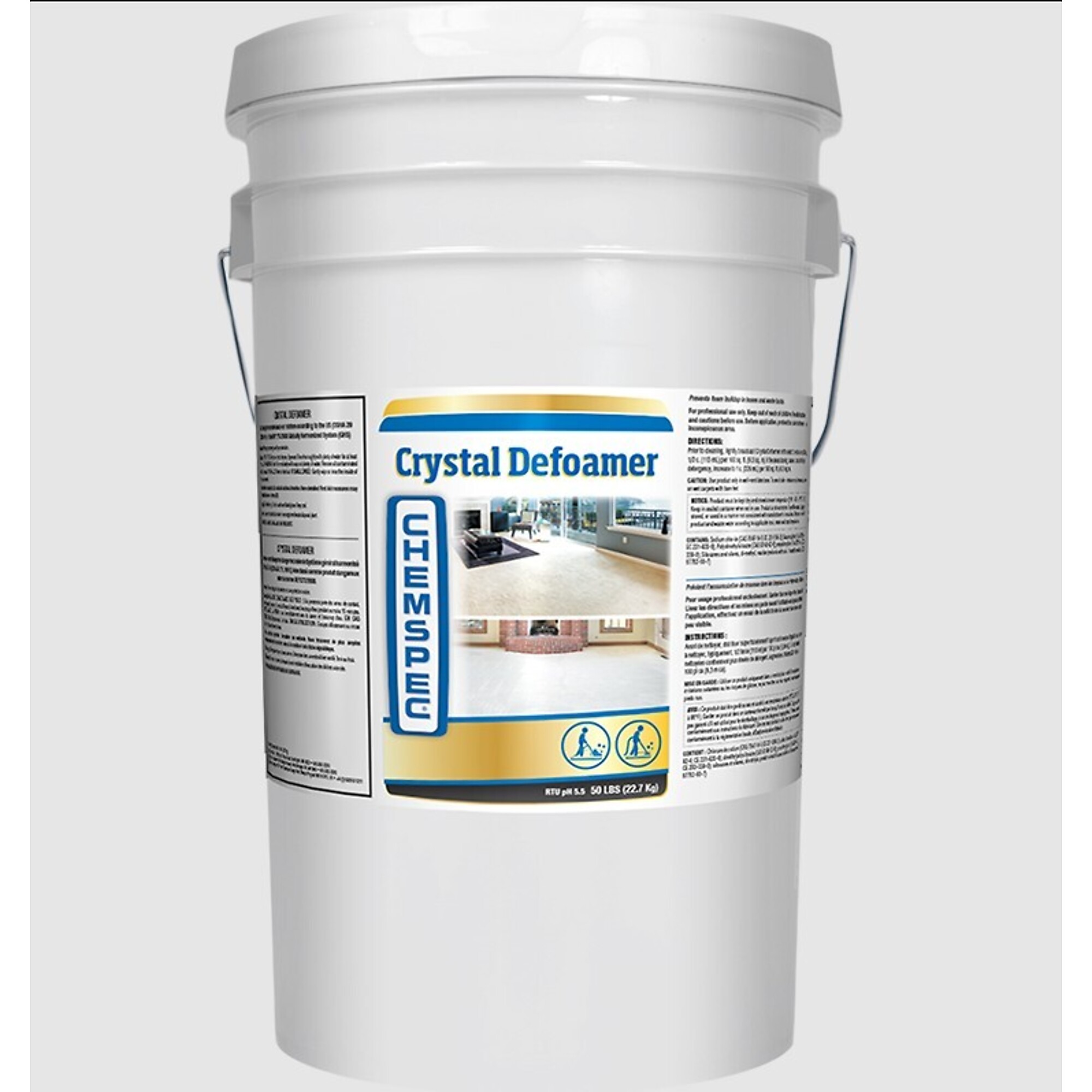 CHEMSPEC, Crystal Defoamer One 40 lb. / 18.1 kg pail, Model # 104178