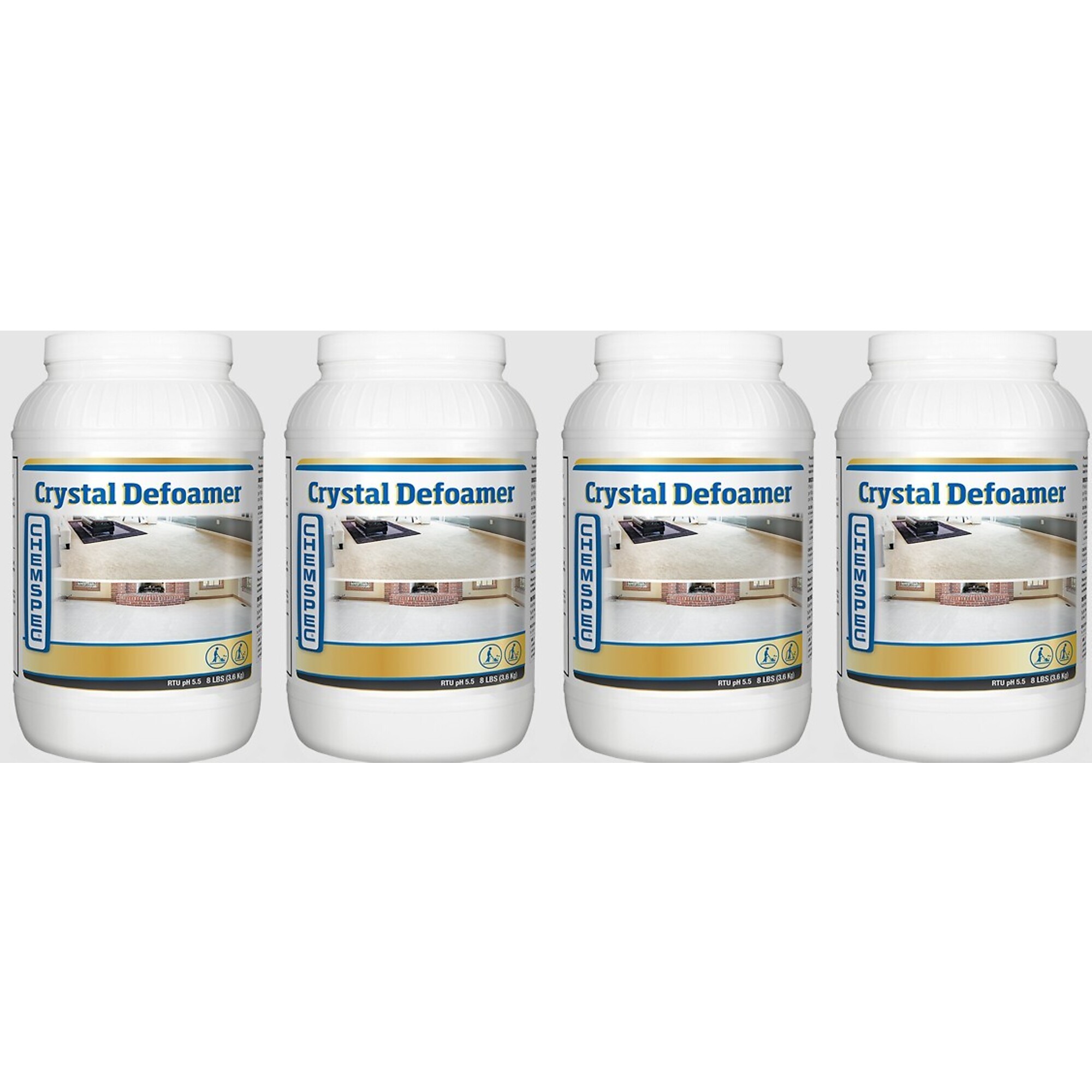 CHEMSPEC, Crystal Defoamer Four 8 lb. / 3.6 kg jars, Model # 104177