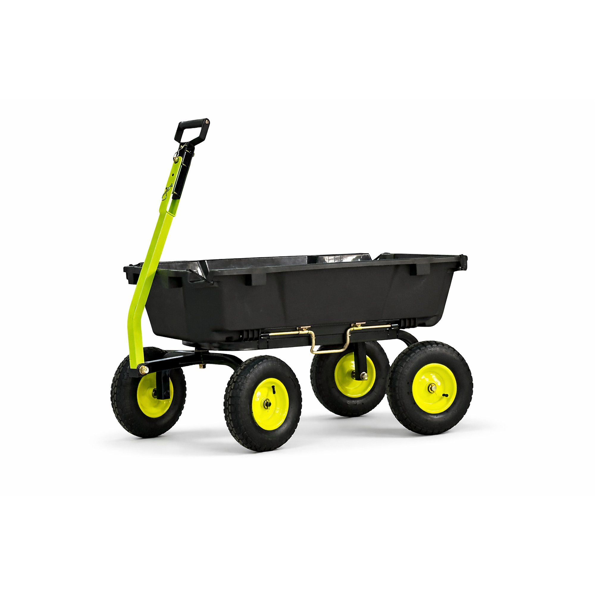 7 Cu Ft Poly Dual-Side Dump Wagon, YTF-07DSDWL