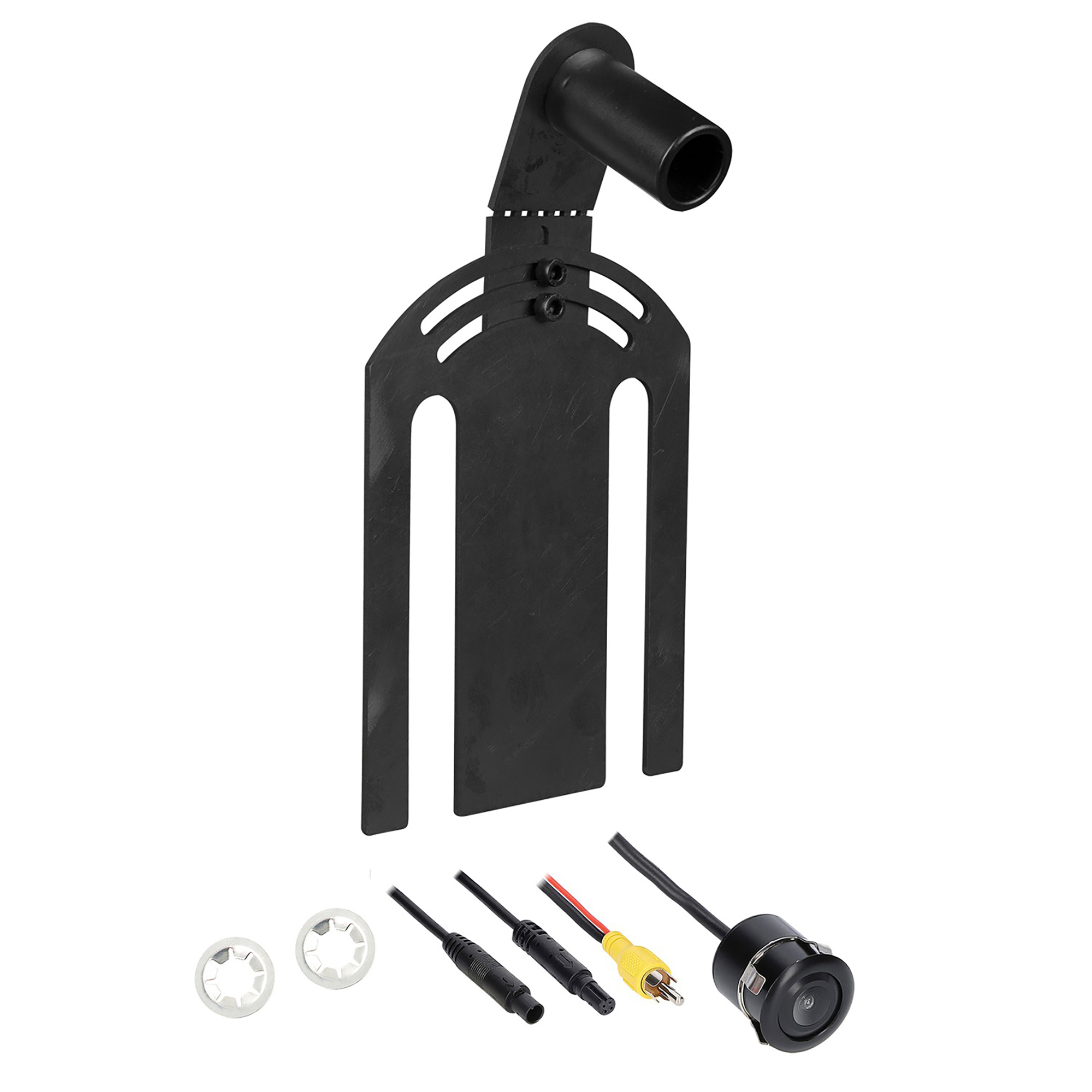 Metra Rear Camera and Multi-Adjustable Spare Tire Bracket Kit for Jeep Wrangler 2007 through 2018