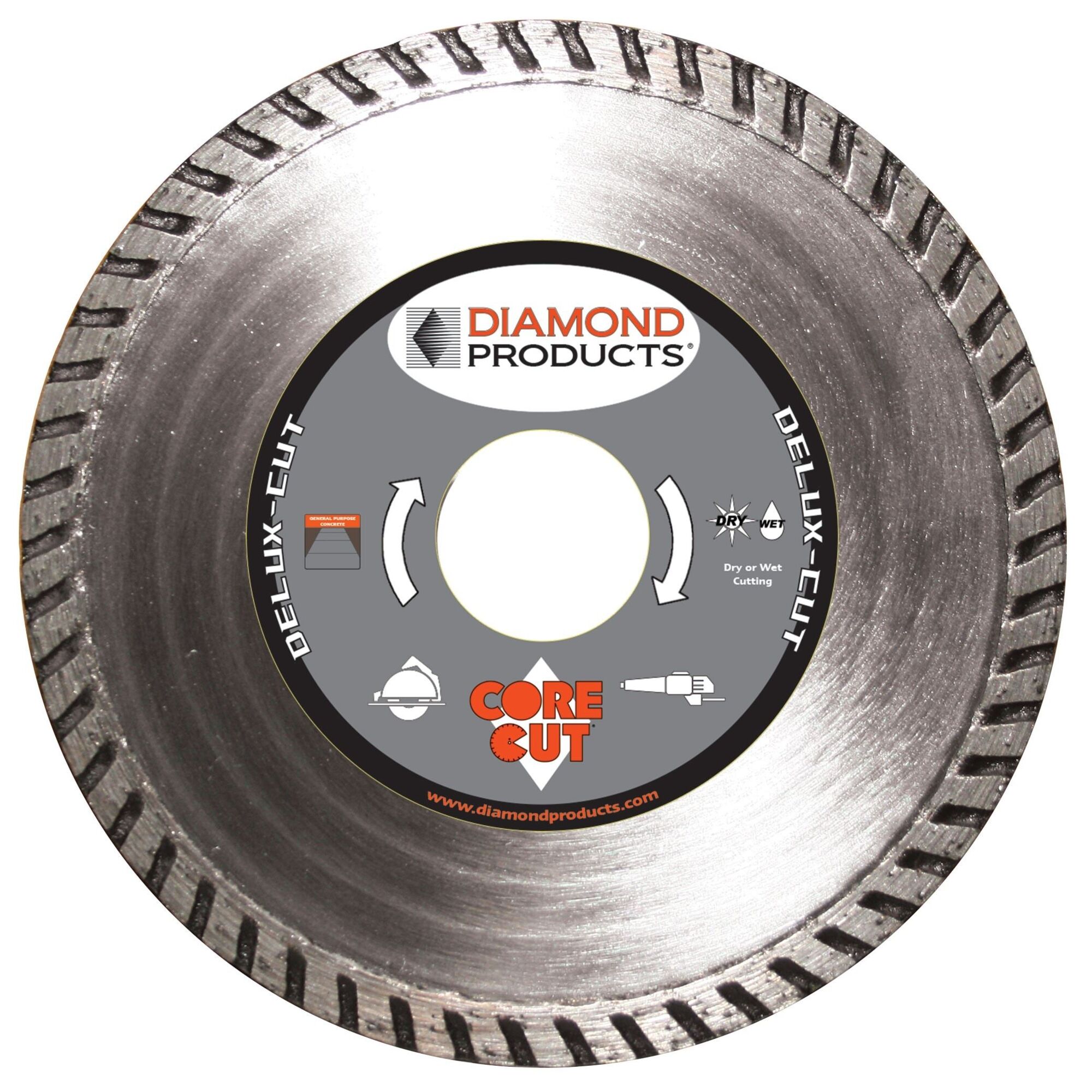 Diamond Delux-Cut Turbo Diamond Blade 6" X .080 X 7/8"