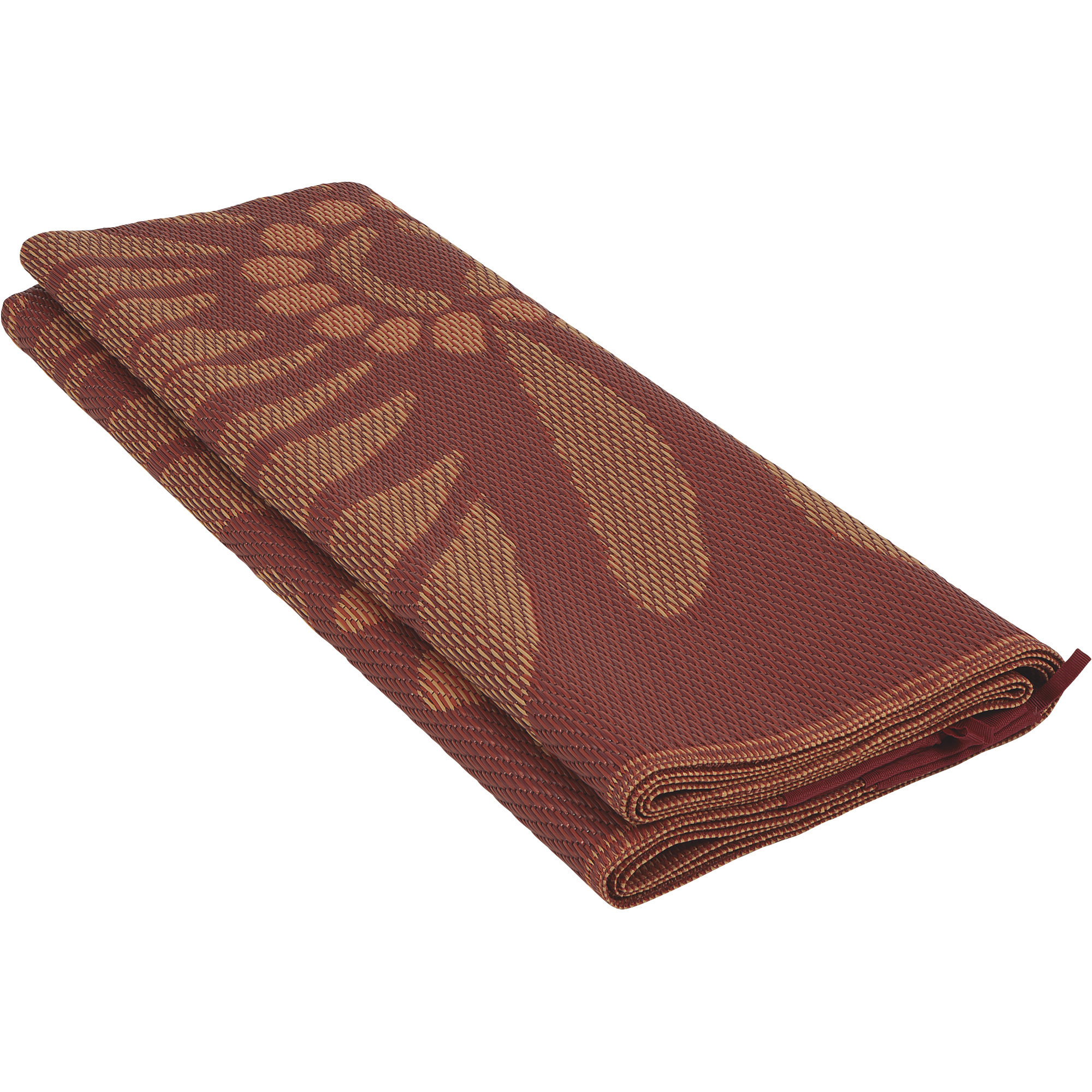 Outdoor Reversible Patio/RV Mat — 9ft. x 18ft., Red Floral Northern Tool