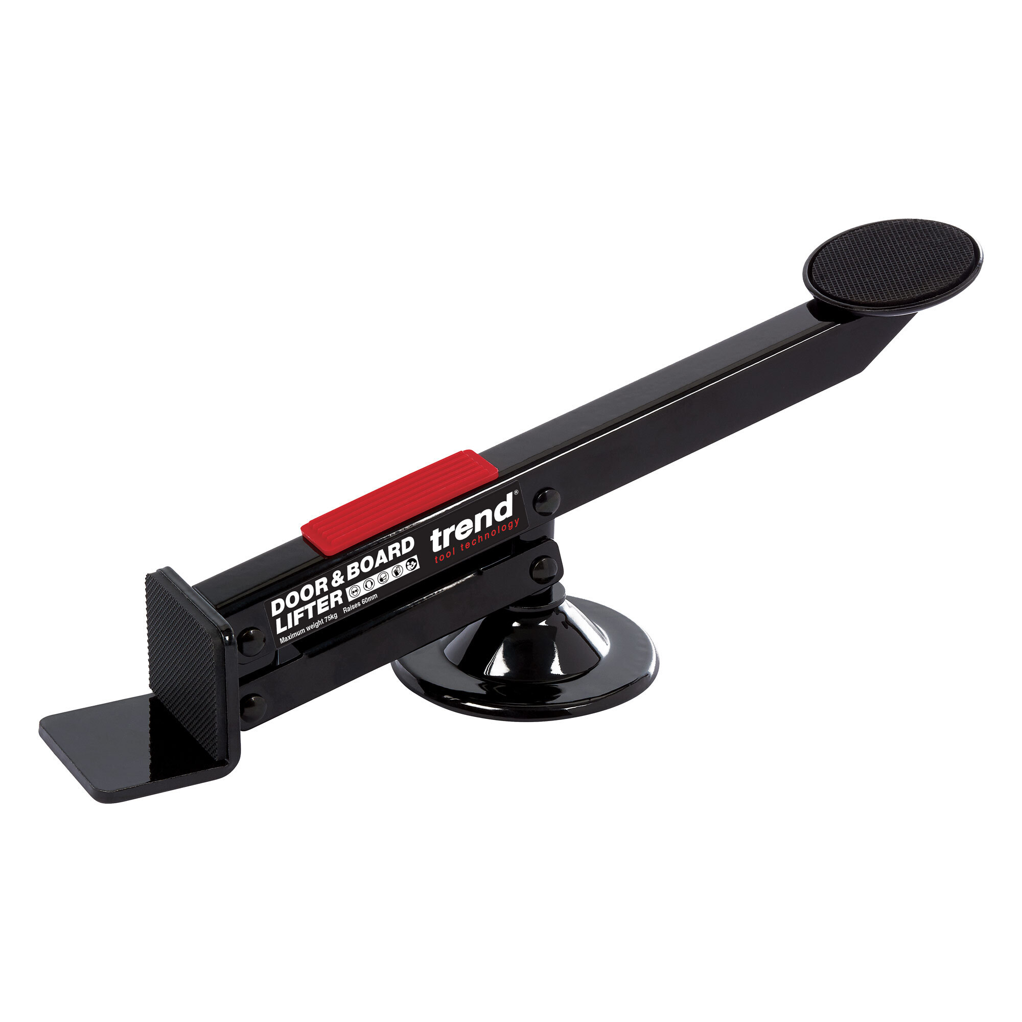 Trend Door Lifter, Swivel Type, 2-3/8" Lift, Max Weight 165 lbs, Foot Operated, Ideal for Carpenters, D/LIFT/B