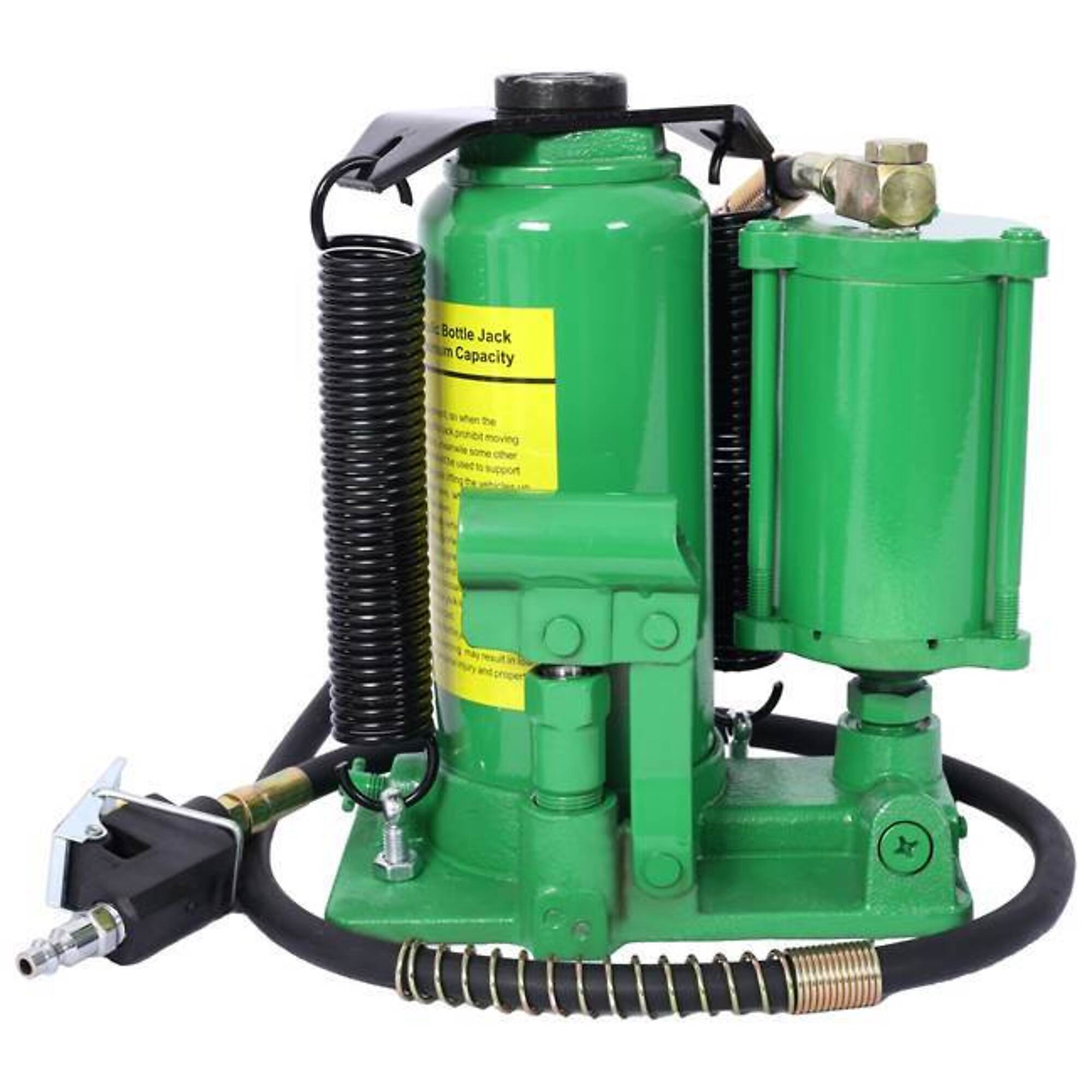 TMB Air Hydraulic Bottle Jack — 12 Ton, 24000-Lb. Capacity, Green, Model# BAC-W465P146635